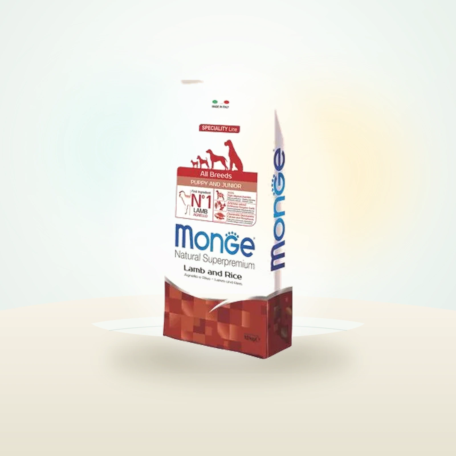 Monge Natural Superpremium All Breeds Puppy lam og ris