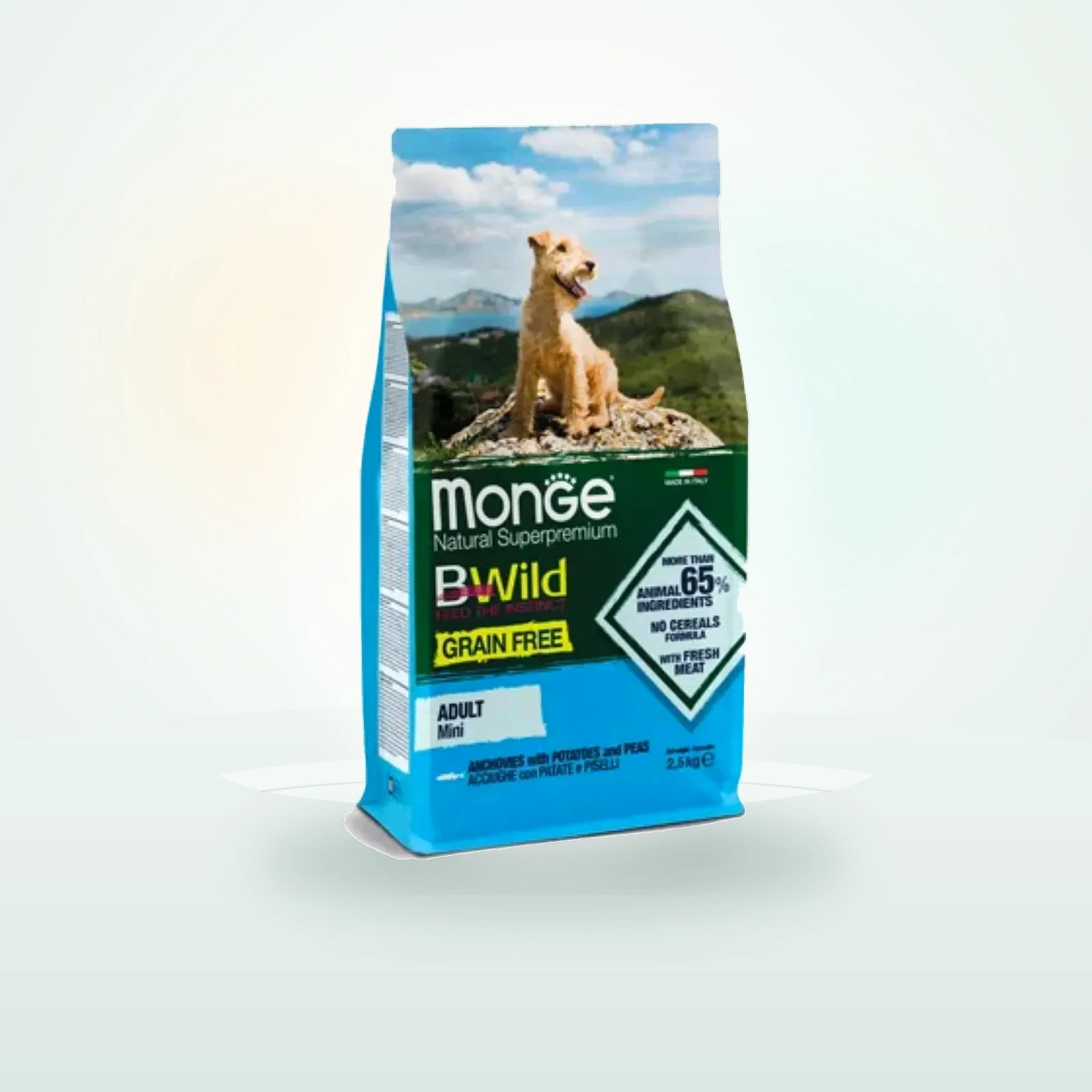 Monge Natural Superpremium BWild Adult Mini con Acciughe