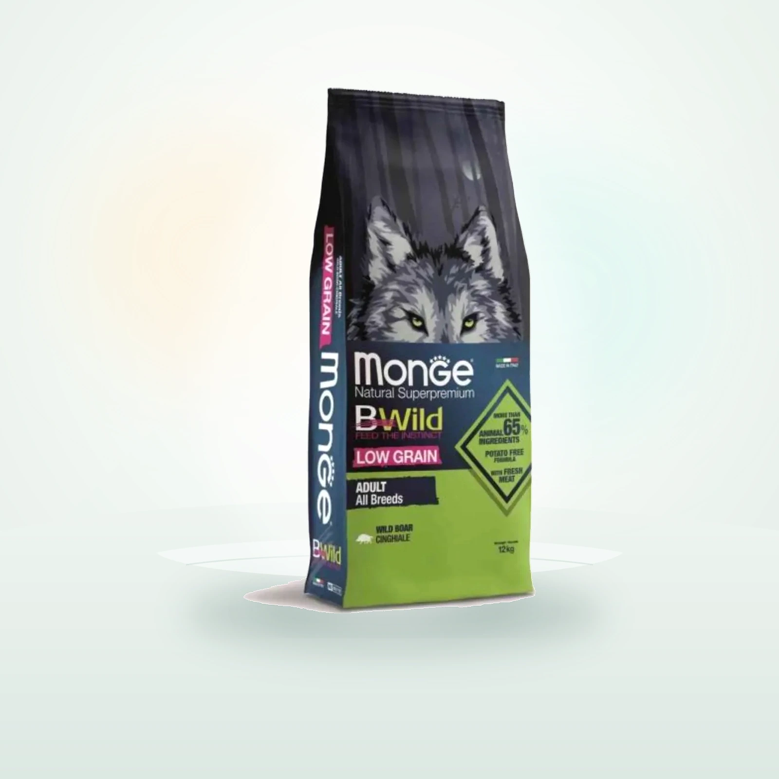 Monge Natural Superpremium BWild Low Grain Adult All Breeds con Cinghiale
