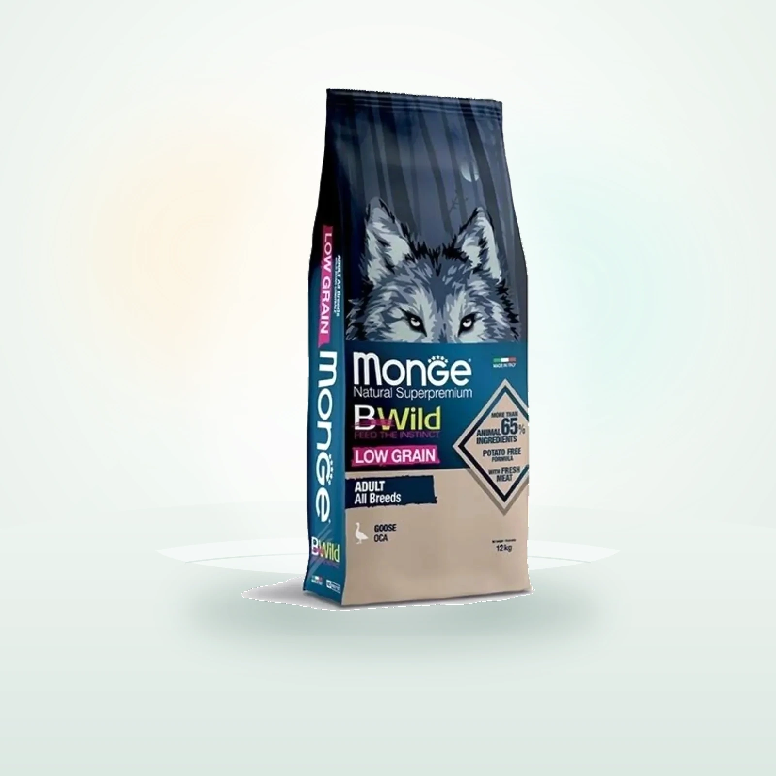 Monge Natural Superpremium BWild Low Grain Adult All Breeds con Oca