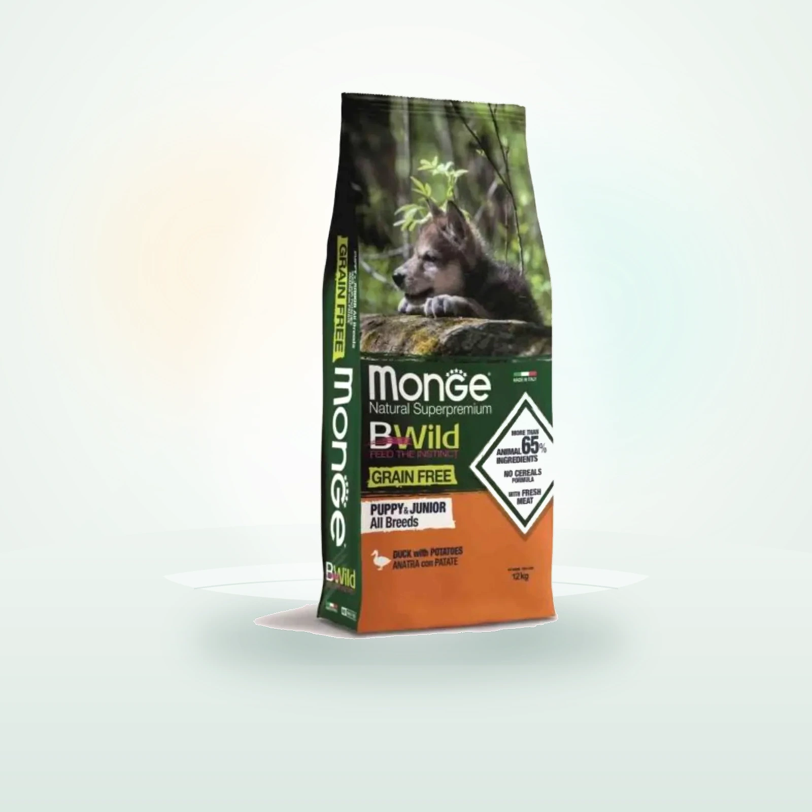 Monge Natural Superpremium BWild Puppy&Junior All Breeds con Anatra