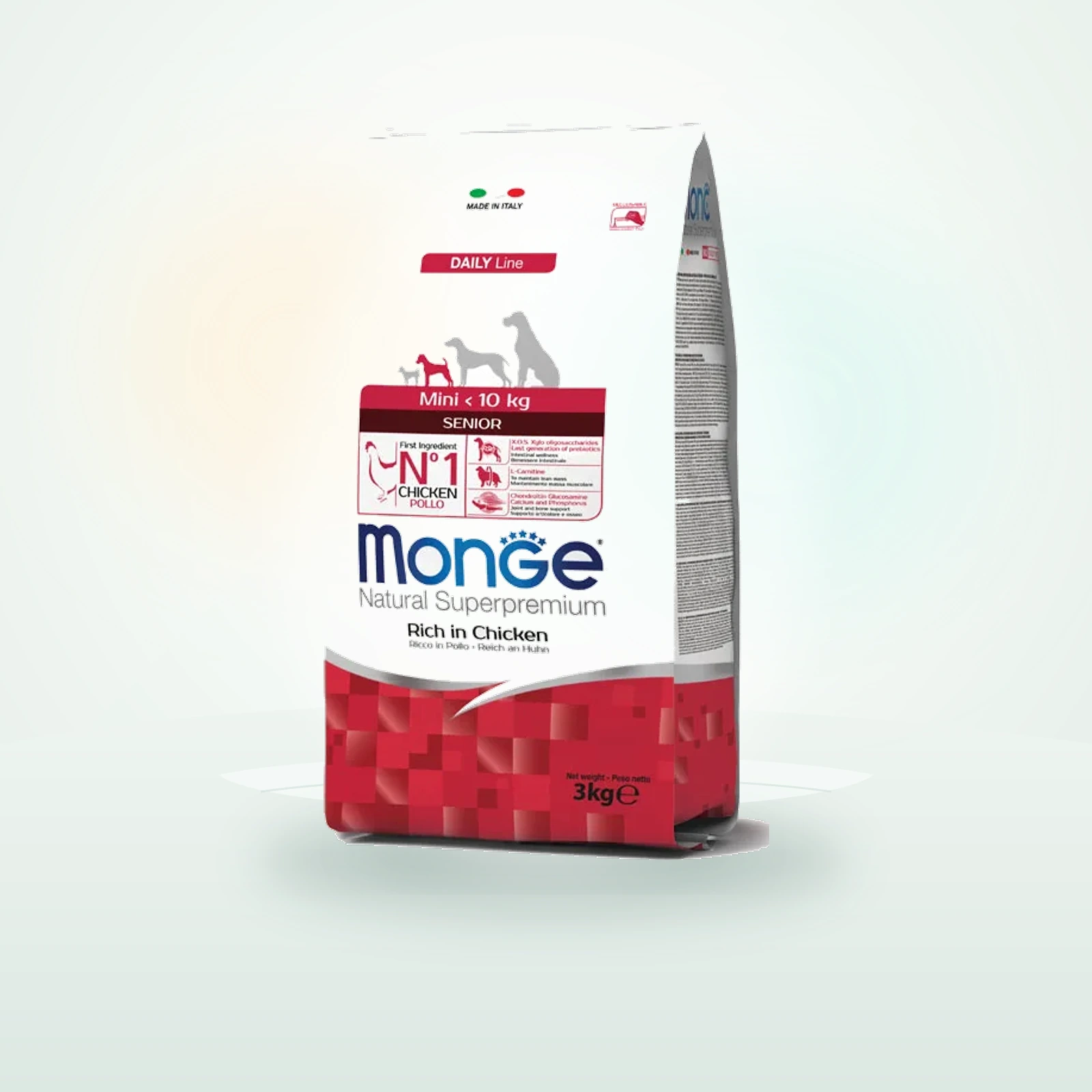 Monge Natural Superpremium Mini Senior Ricco in Pollo