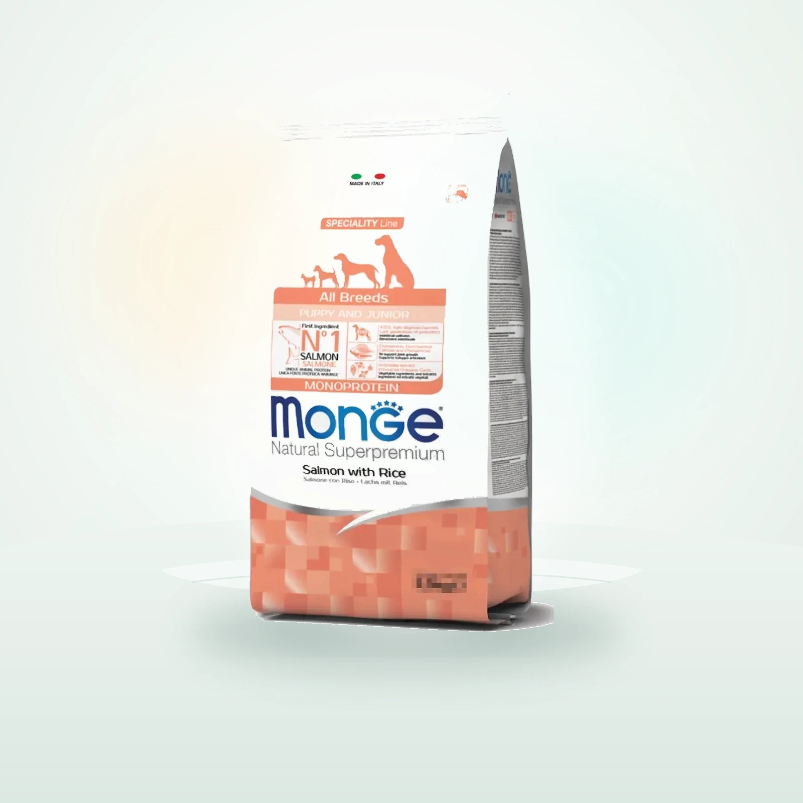 Monge Natural Superpremium Puppy&Junior Mini con Salmone