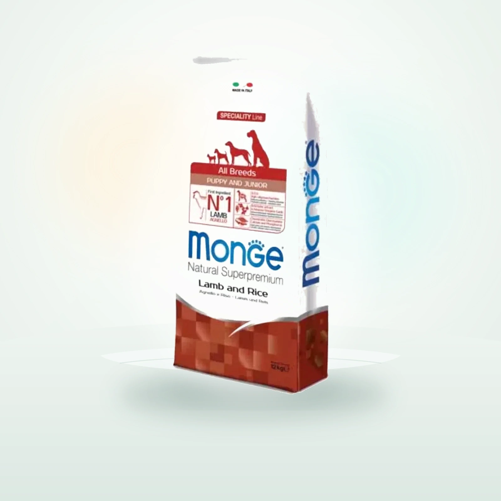 Monge Natural Superpremium Puppy e Junior All Breeds con Agnello