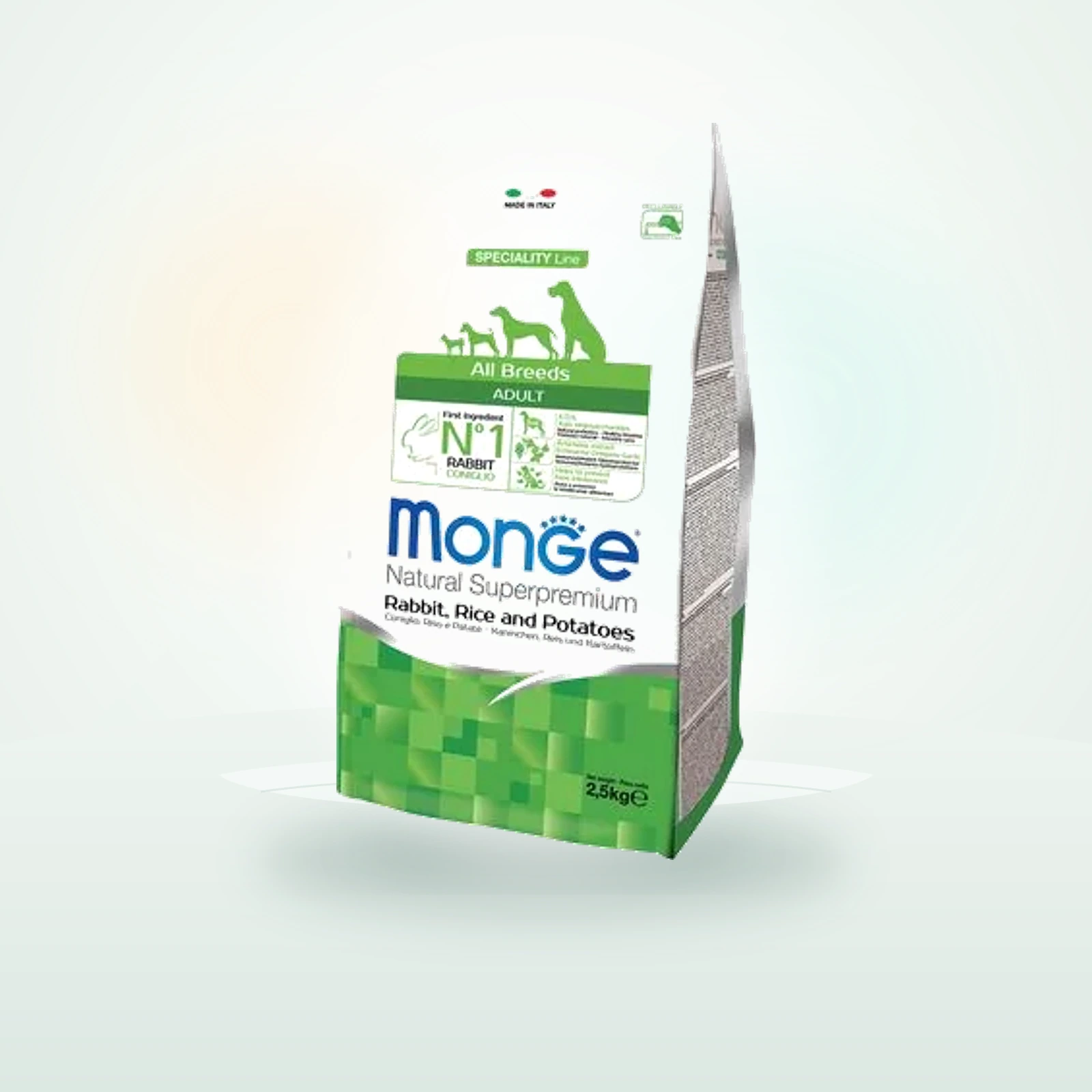 Monge Super Premium rabbit, rice & potatoes