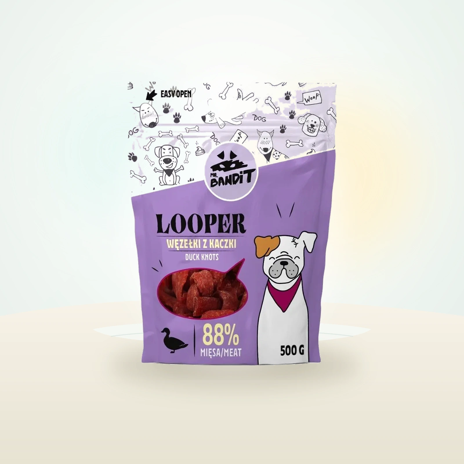 MR. BANDIT Looper węzełki z kaczki dla psów