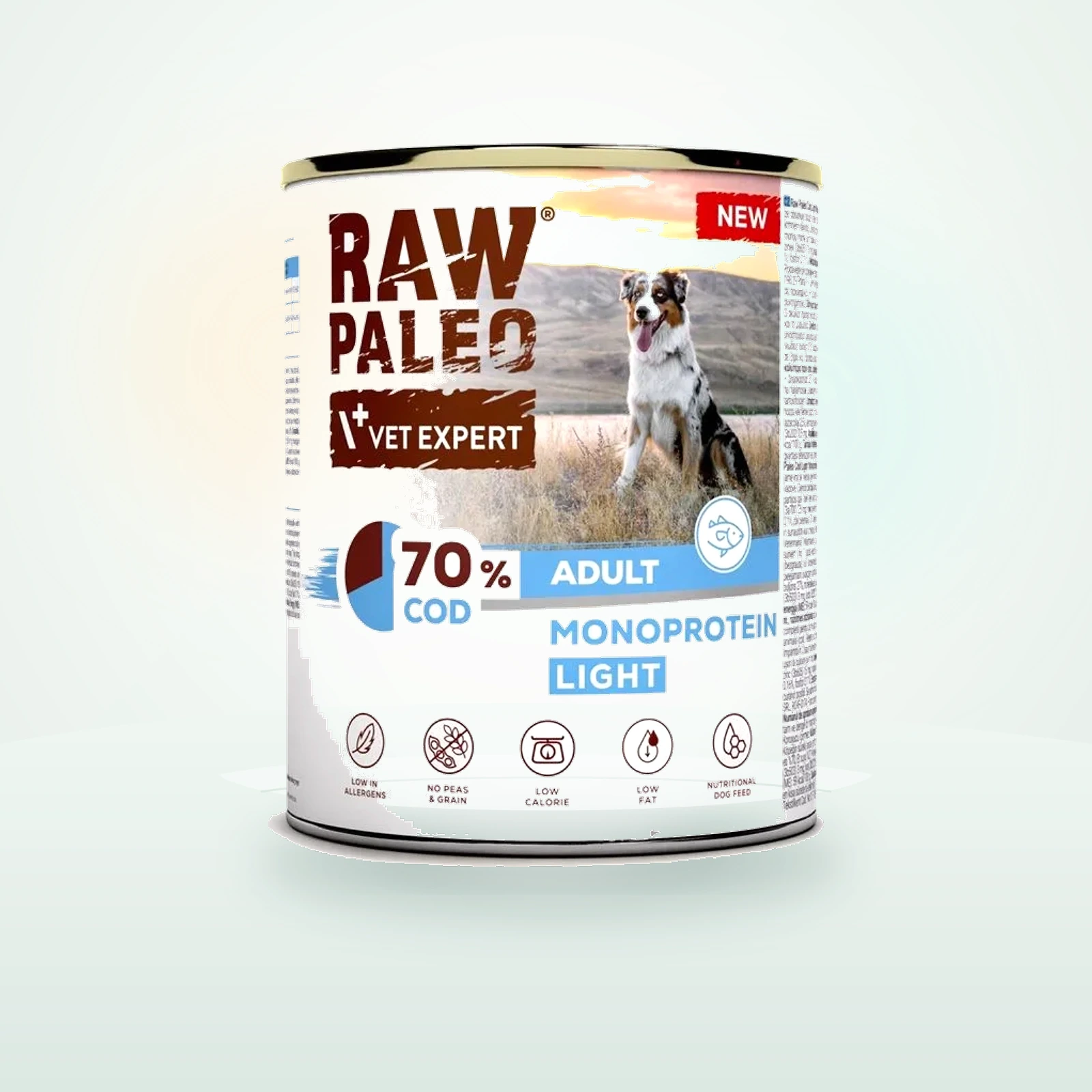 MR. BANDIT RAW PALEO Monoprotein Light Cod Adult dorsz, karma morka dla psów