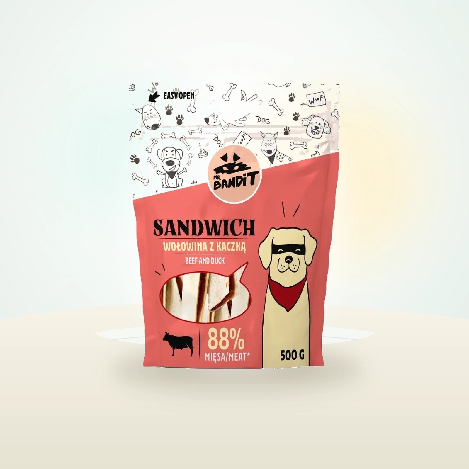 MR. BANDIT Sandwich wołowina z kaczką dla psów