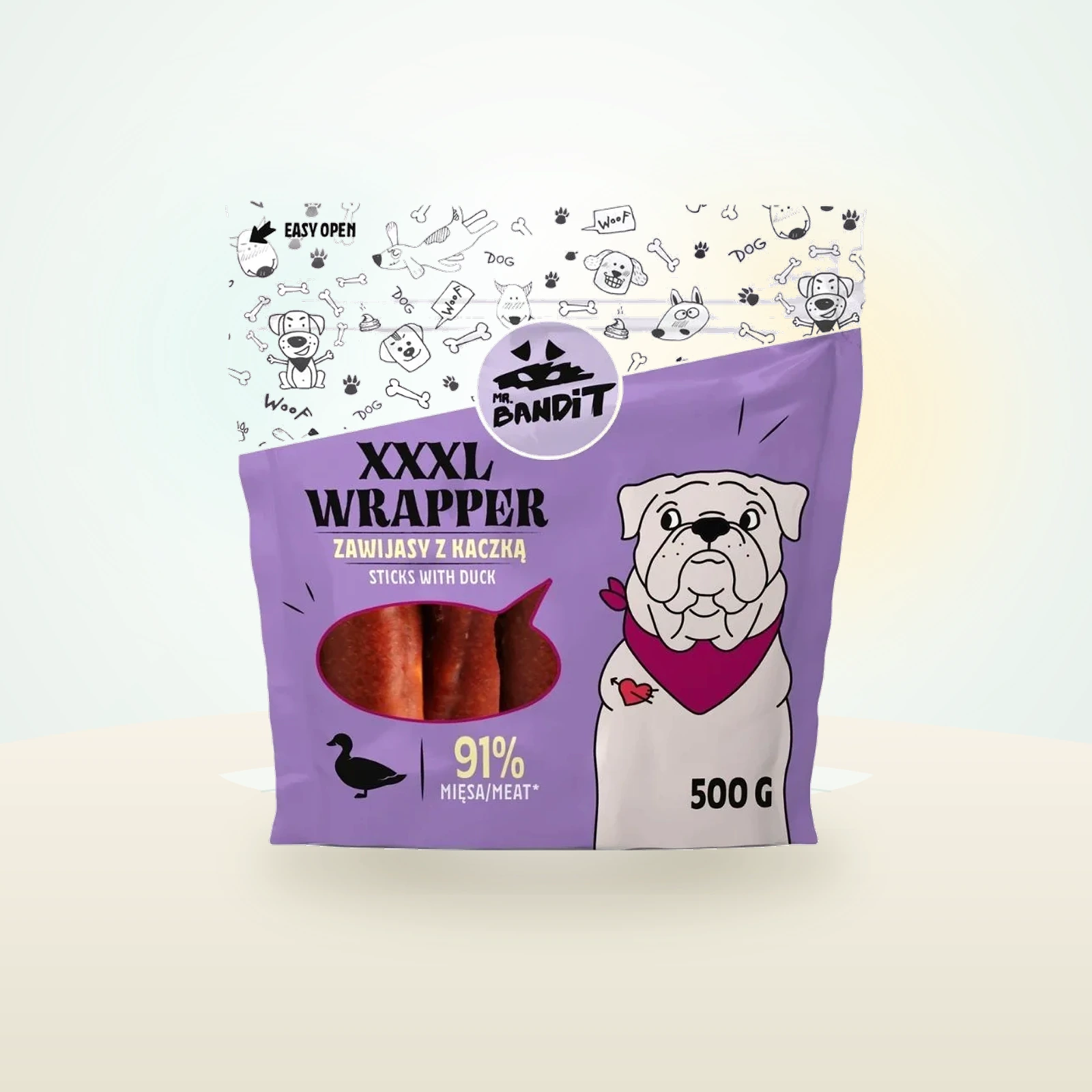 MR. BANDIT Wrapper XXXL zawijas z kaczką dla psów