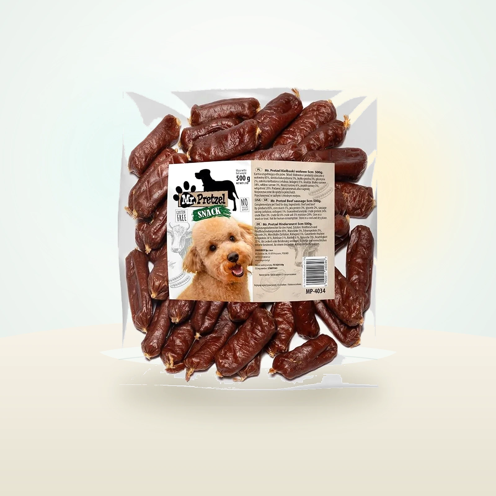 MR. PRETZEL Kiełbaski wołowe przysmak dla psa
