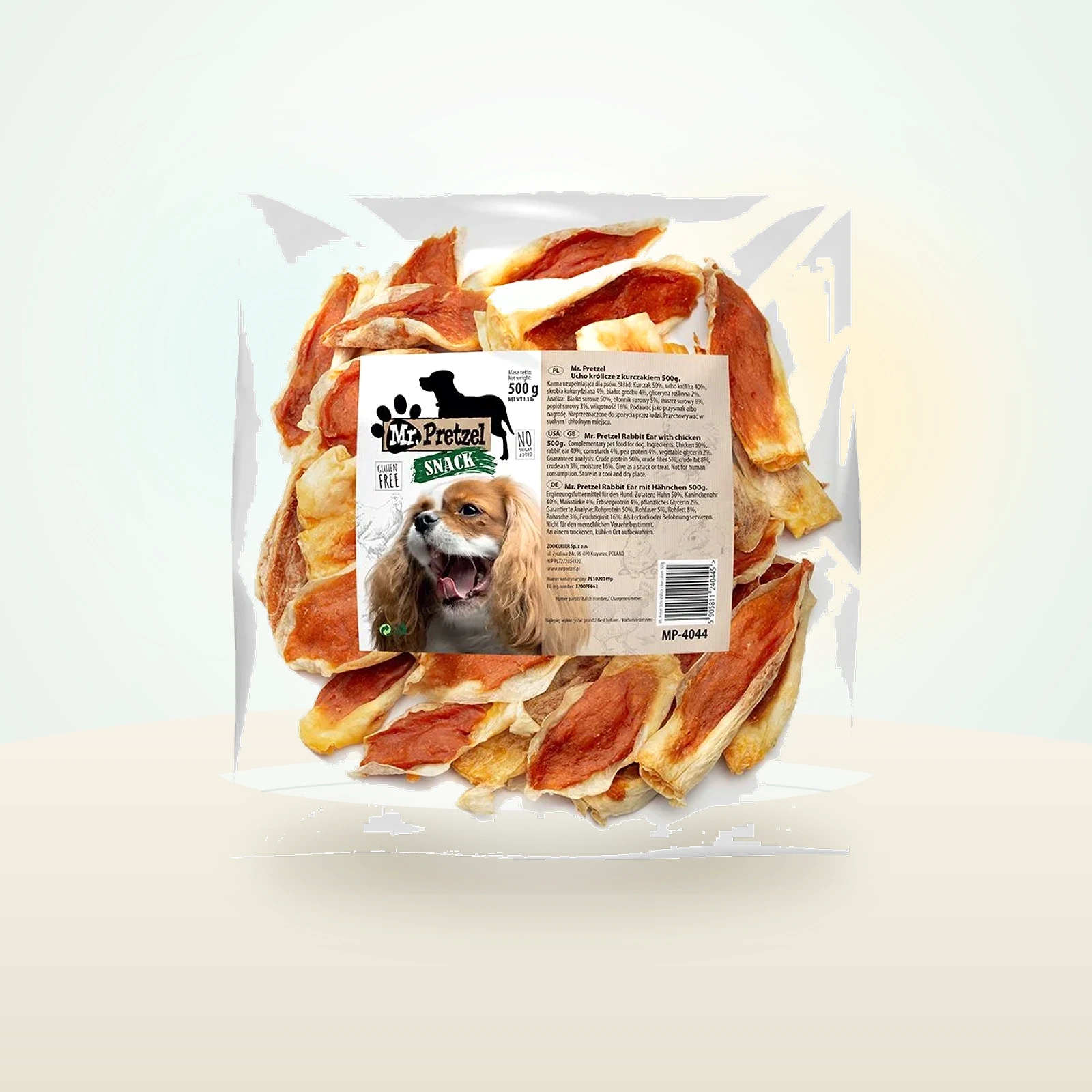 MR. PRETZEL Ucho królicze z kurczakiem przysmak dla psa