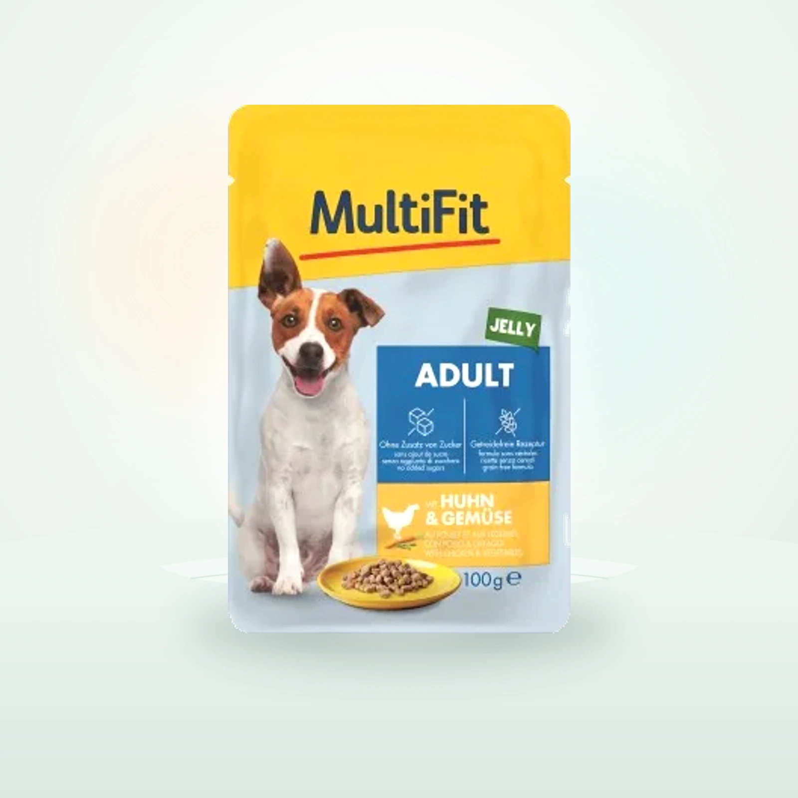 MultiFit Adult Little Dog Pouch Jelly Huhn & Gemüse