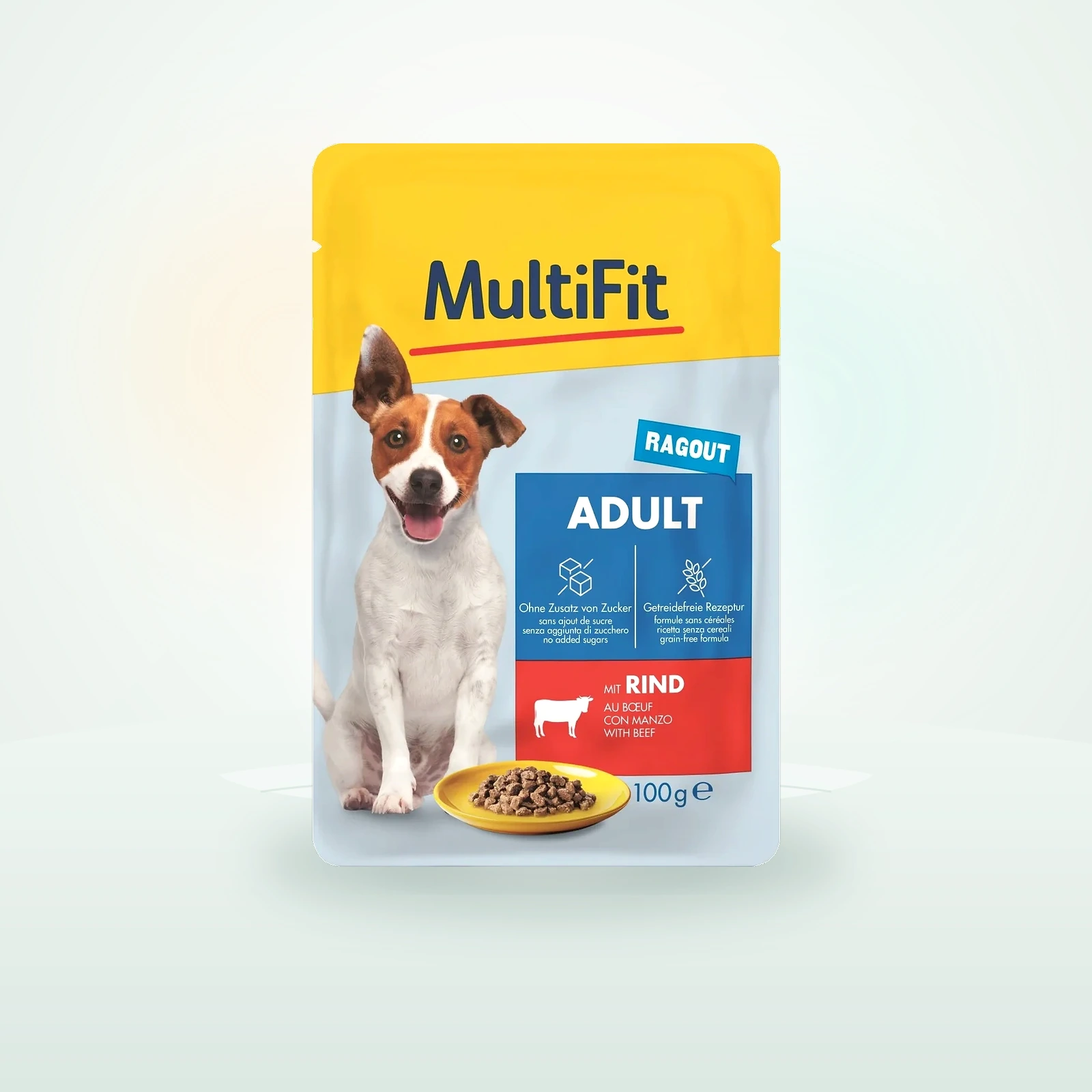 MultiFit nourriture humide pour chien, adulte, petit chien, sachet, ragoût Bœuf