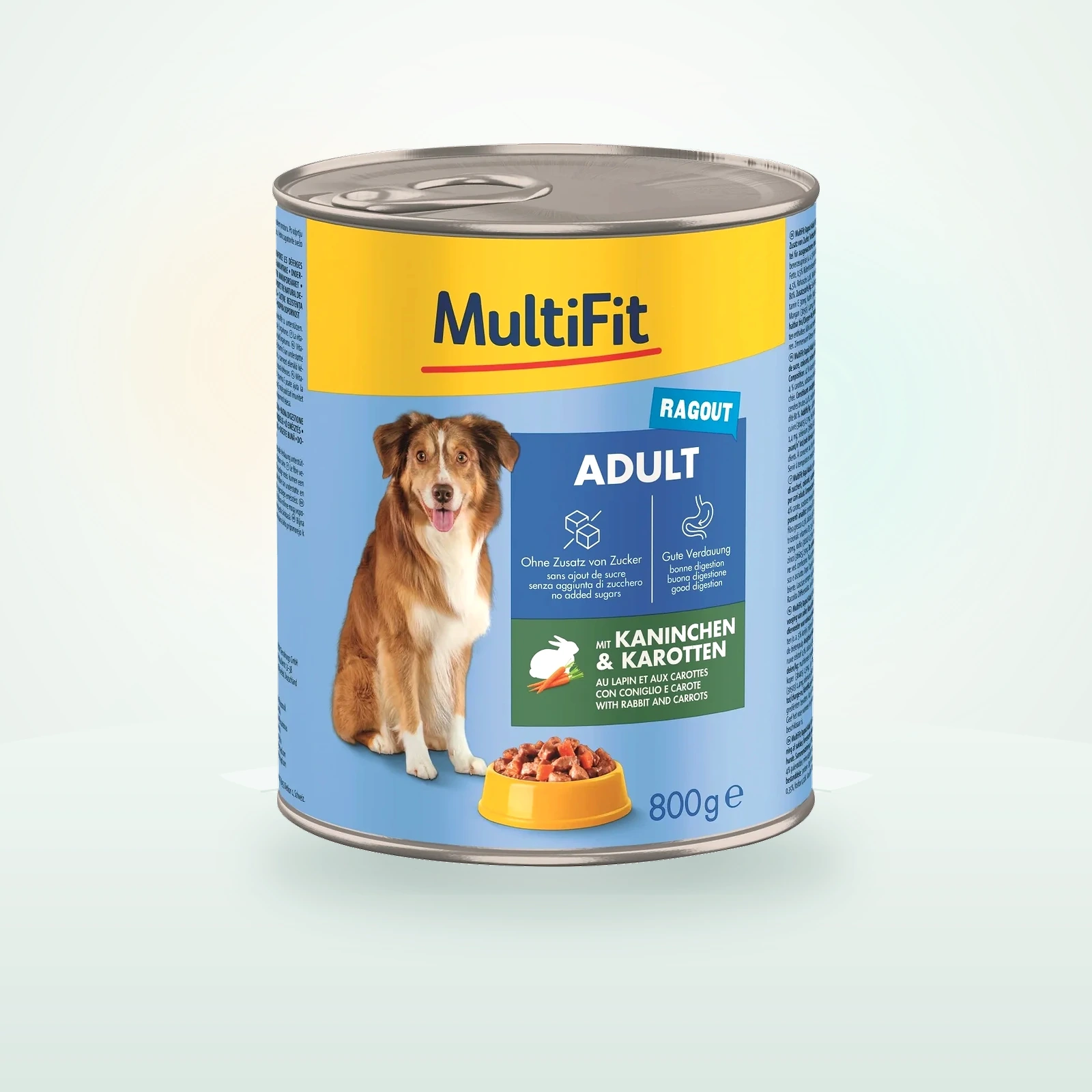 MultiFit nourriture humide pour chien, adulte ragoût Lapin et carottes