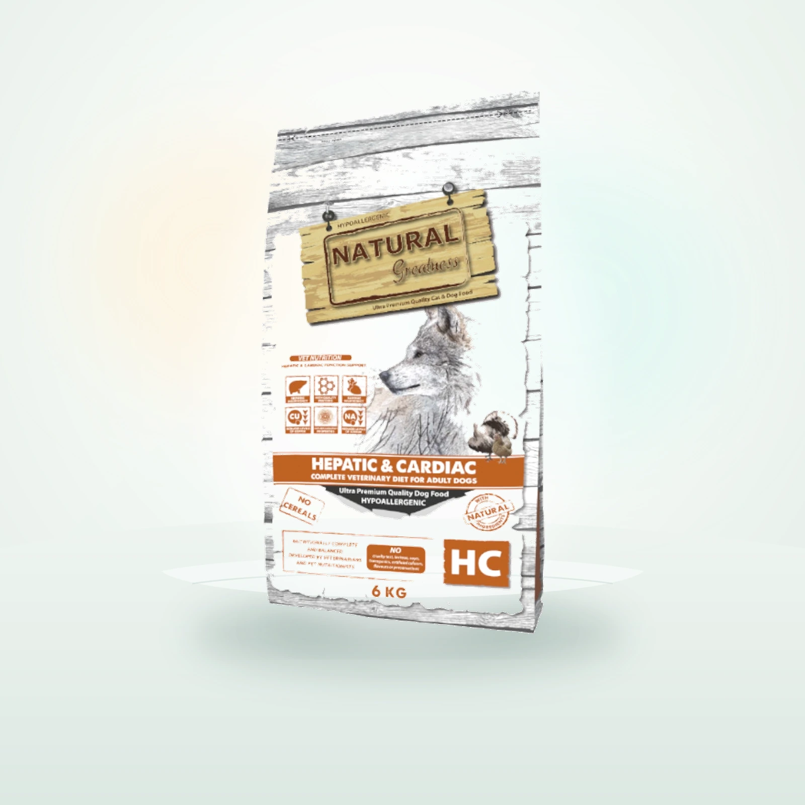 Natural Greatness Hepatic-Cardiac Pavo y Pollo Pienso Hipoalergénico para perros