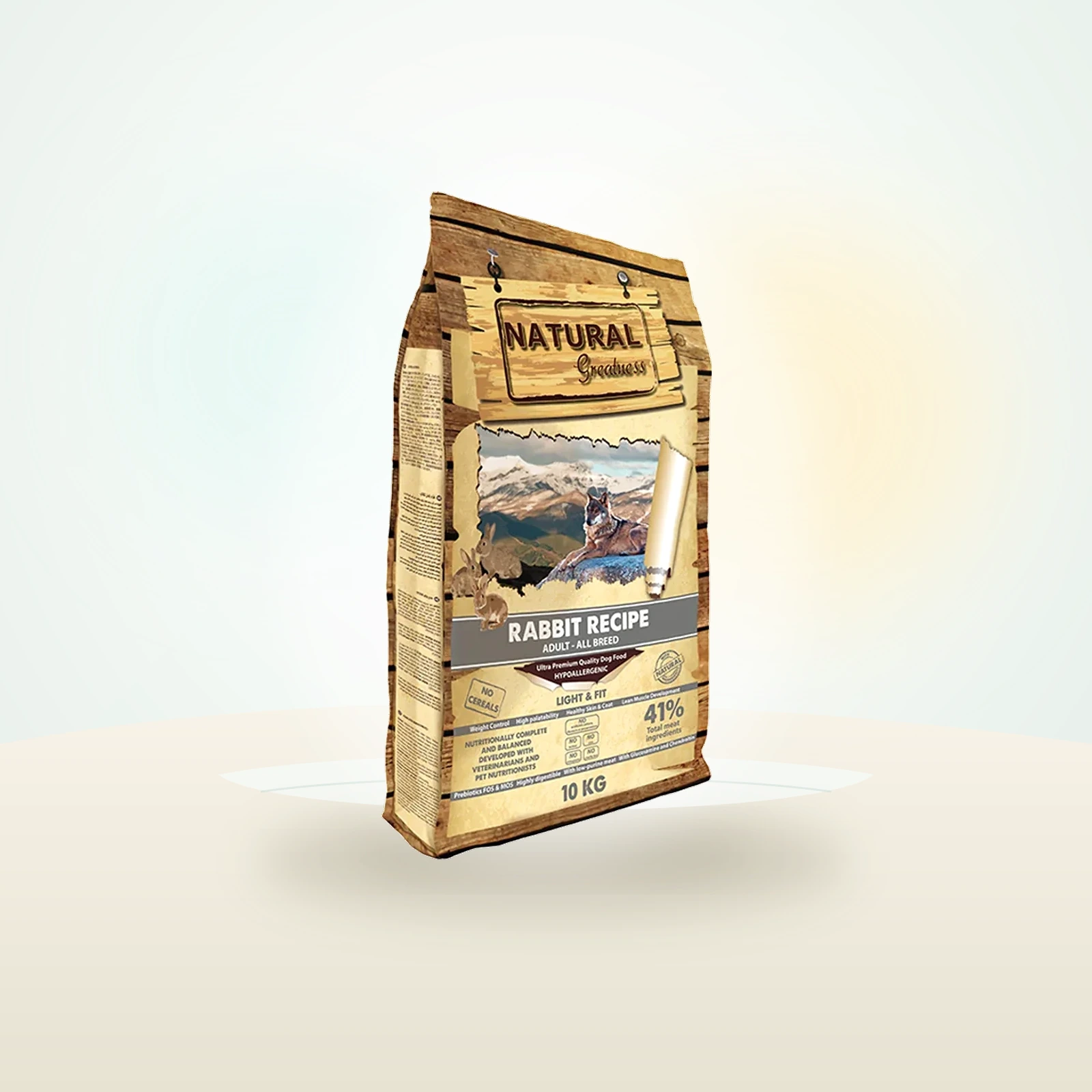 Natural Greatness Rabbit Recipe Low Fat Hypoallergenic Complete Dry Dog Food