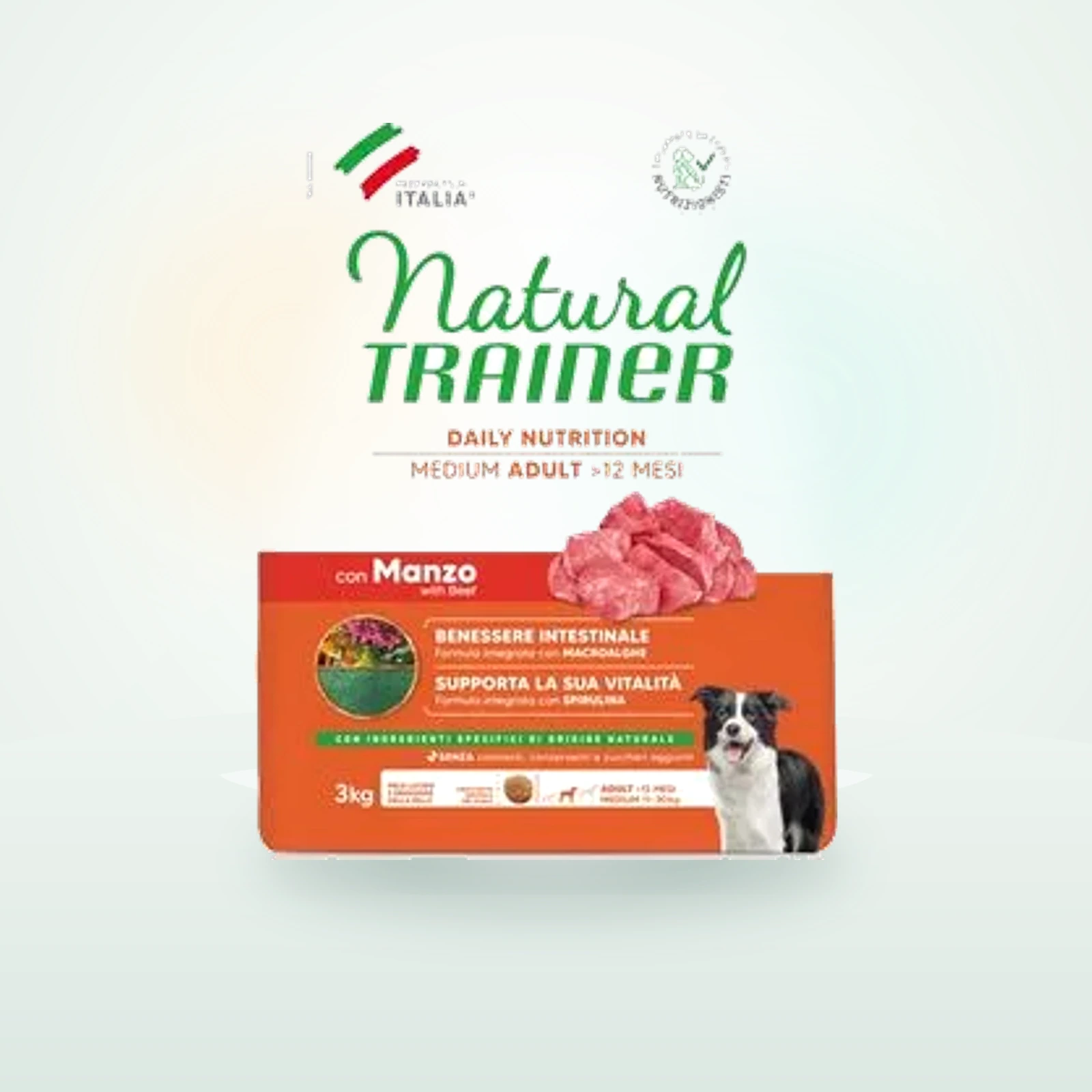 Natural Trainer Medium nauta, riisi & ginseng