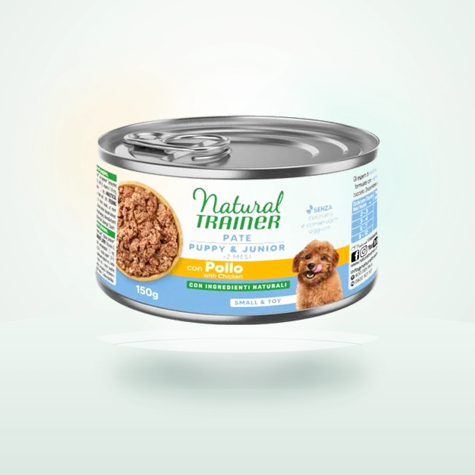 Natural Trainer Pate Small & Toy Puppy & Junior mit Huhn
