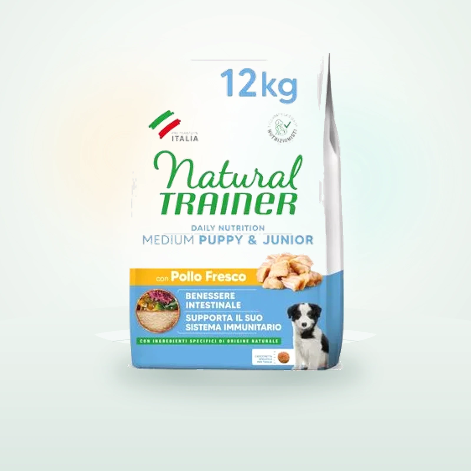 Natural Trainer Puppy & Junior Medium mit Huhn