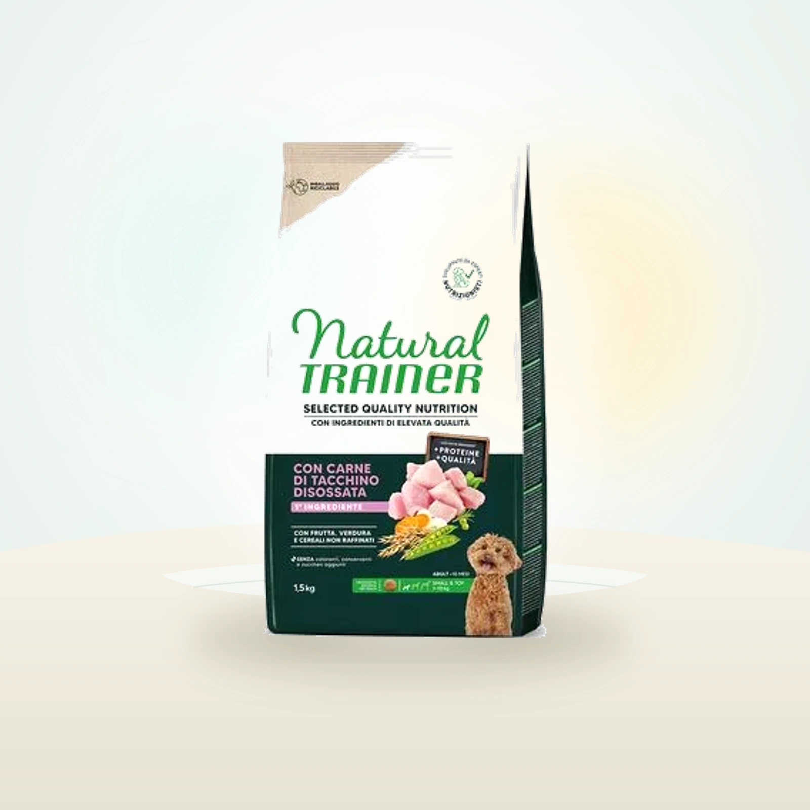 Natural Trainer Selected Quality Nutrition Adult Small & Kalkun Legetøj
