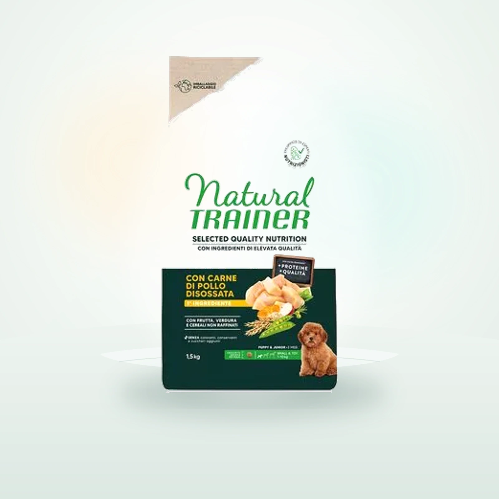 Natural Trainer Selected Quality Nutrition Puppy Small & Toy pollo