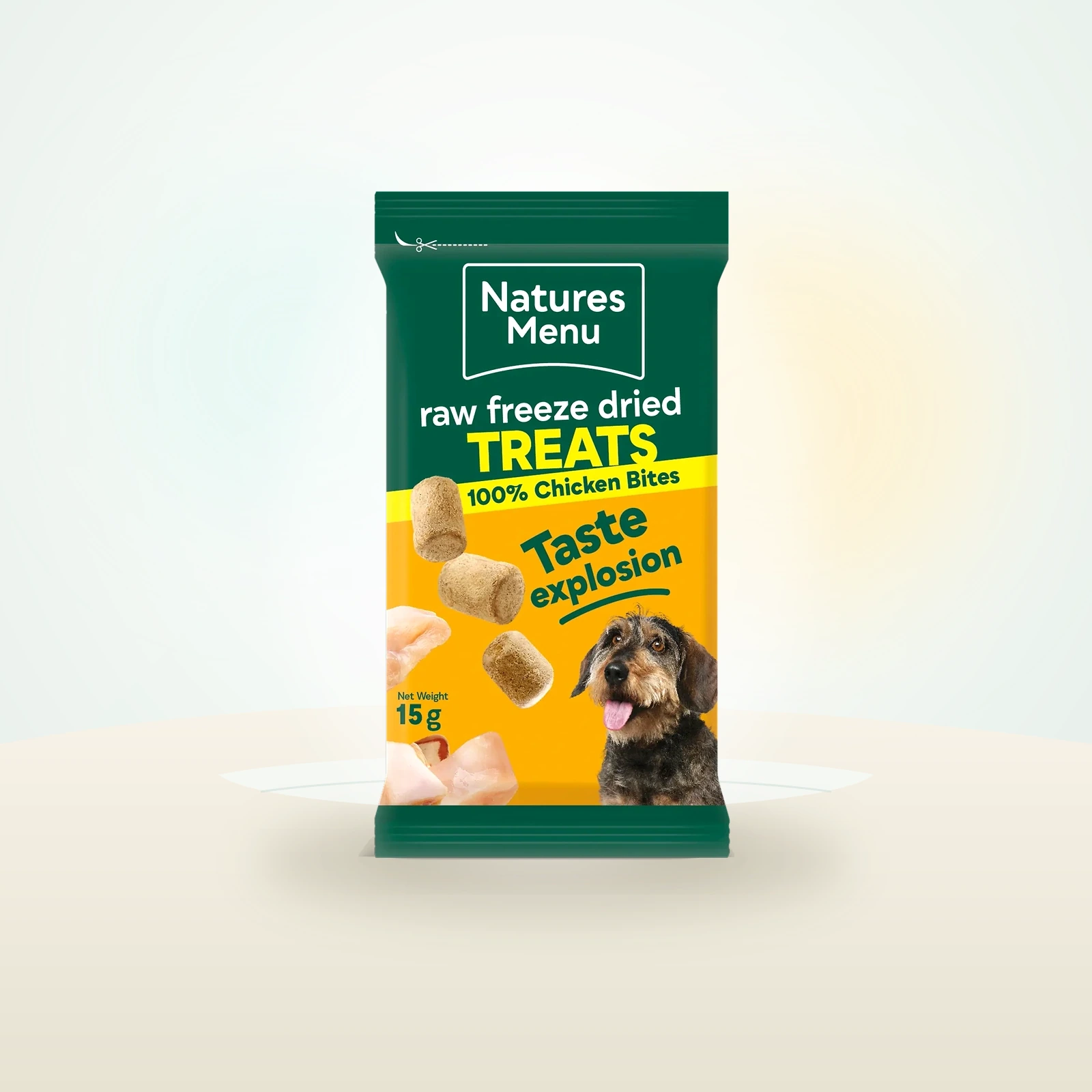 Nature's Menu Raw Freeze Dried Chicken Bites Dog Treats