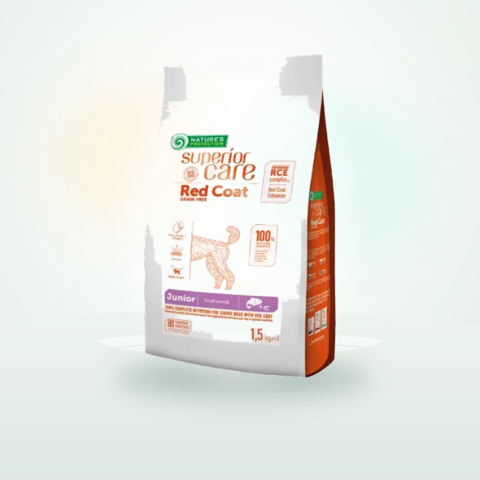 Nature's Protection Nature’s Protection Superior Care Dog Junior Small e Mini Red Coat Grain Free Salmone
