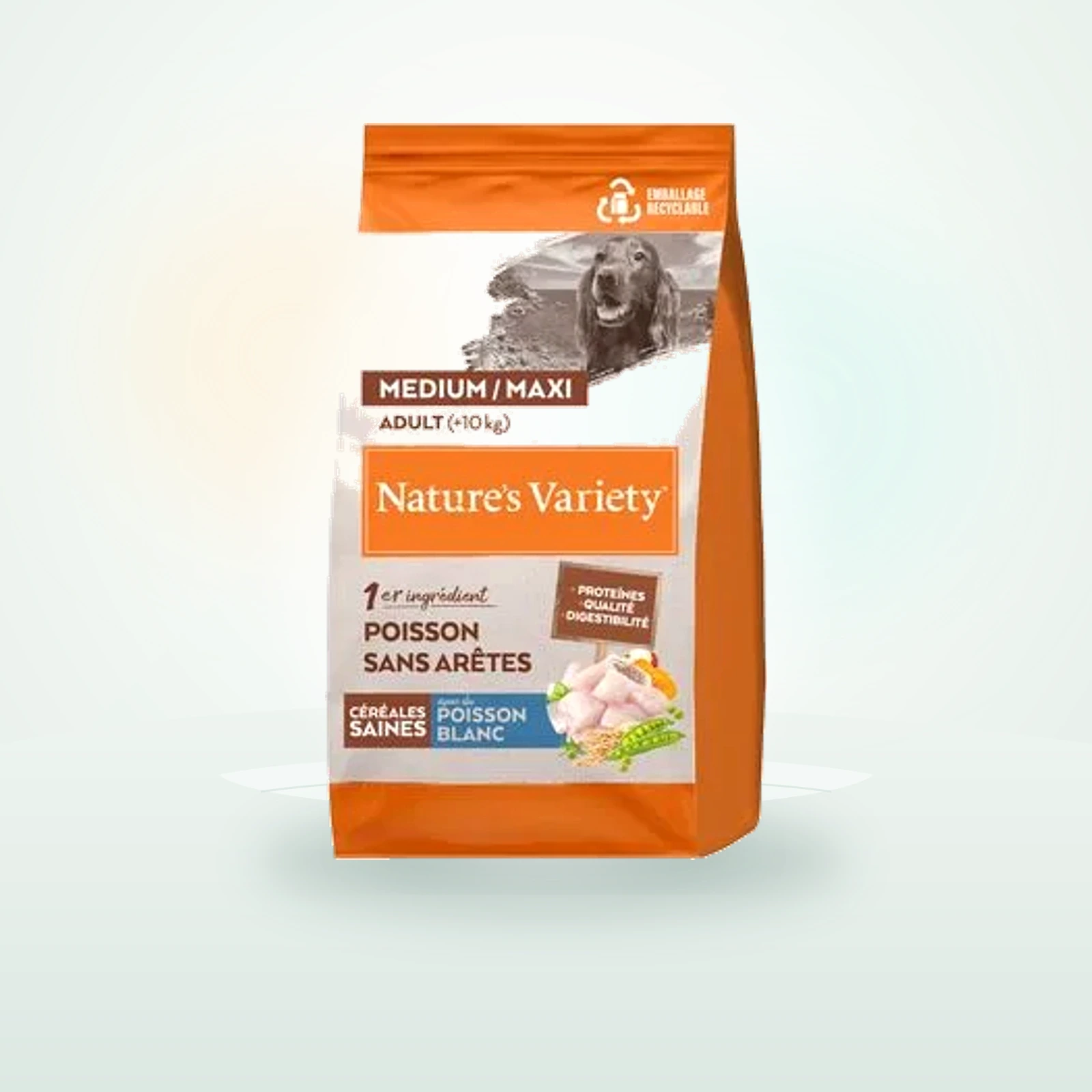 Nature's Variety Nature’s Healthy Grains Adult Medium/Maxi poisson blanc pour chien