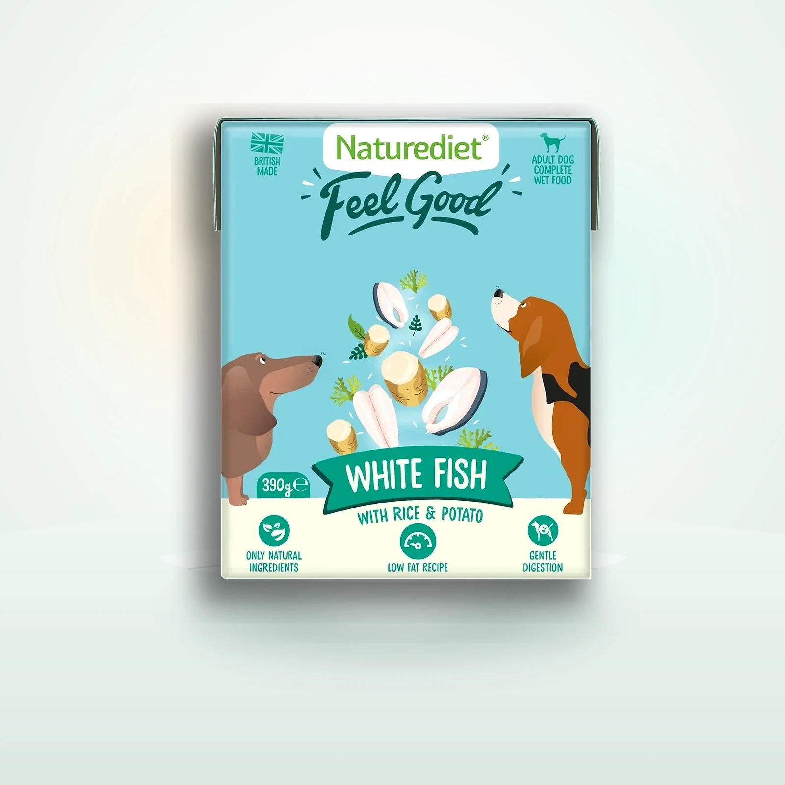Naturediet Feel Good White Fish (18 x 390g Cartons)