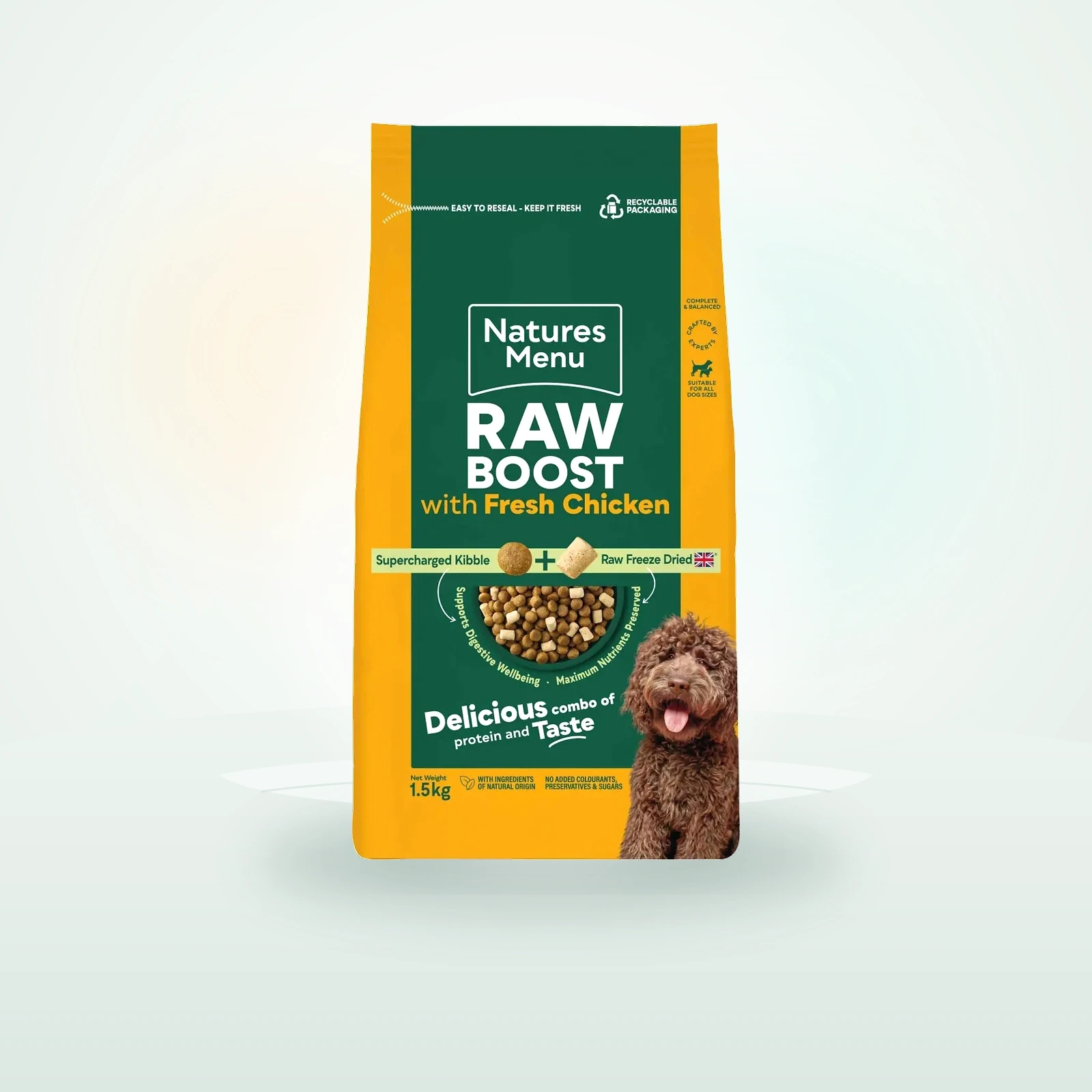 Natures Menu Raw Boost Adult Dog Dry Food - Chicken