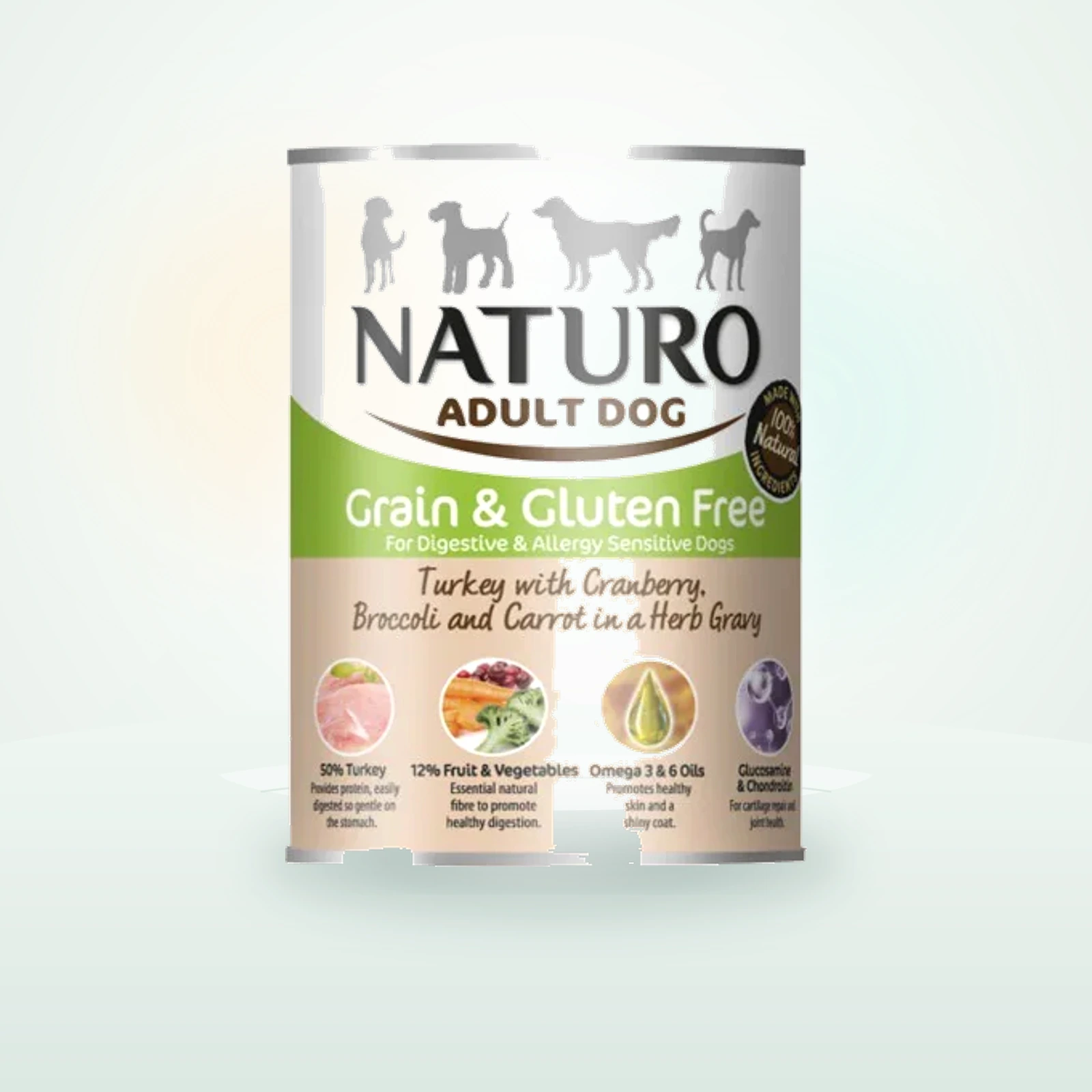 Naturo Adult Grain Free Pavo con Verduras lata