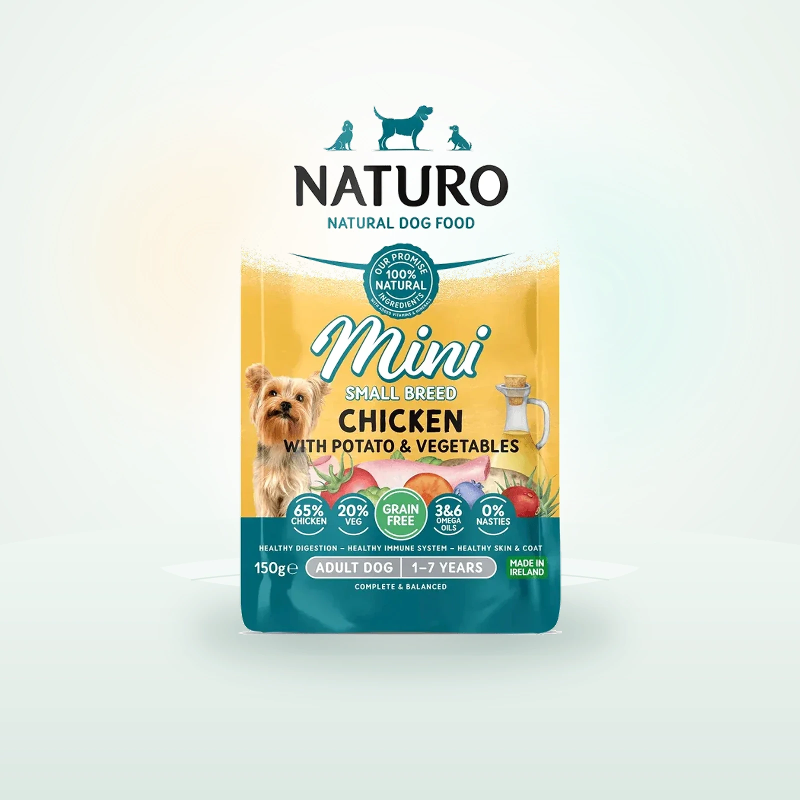 Naturo Mini Grain Free Chicken, Veg & Potato Pouch