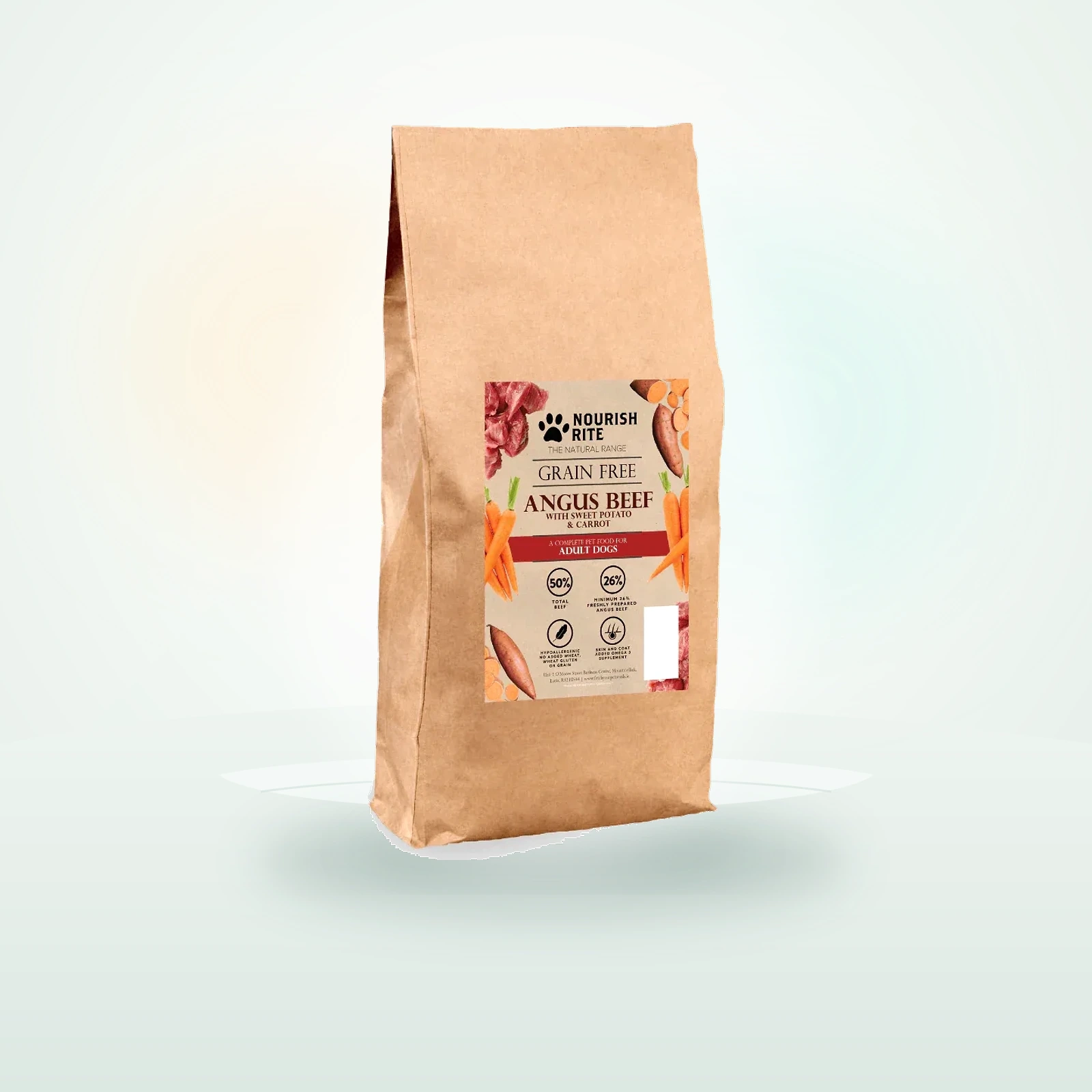 Nourish Rite Grain Free Adult Dog Food - Angus Beef