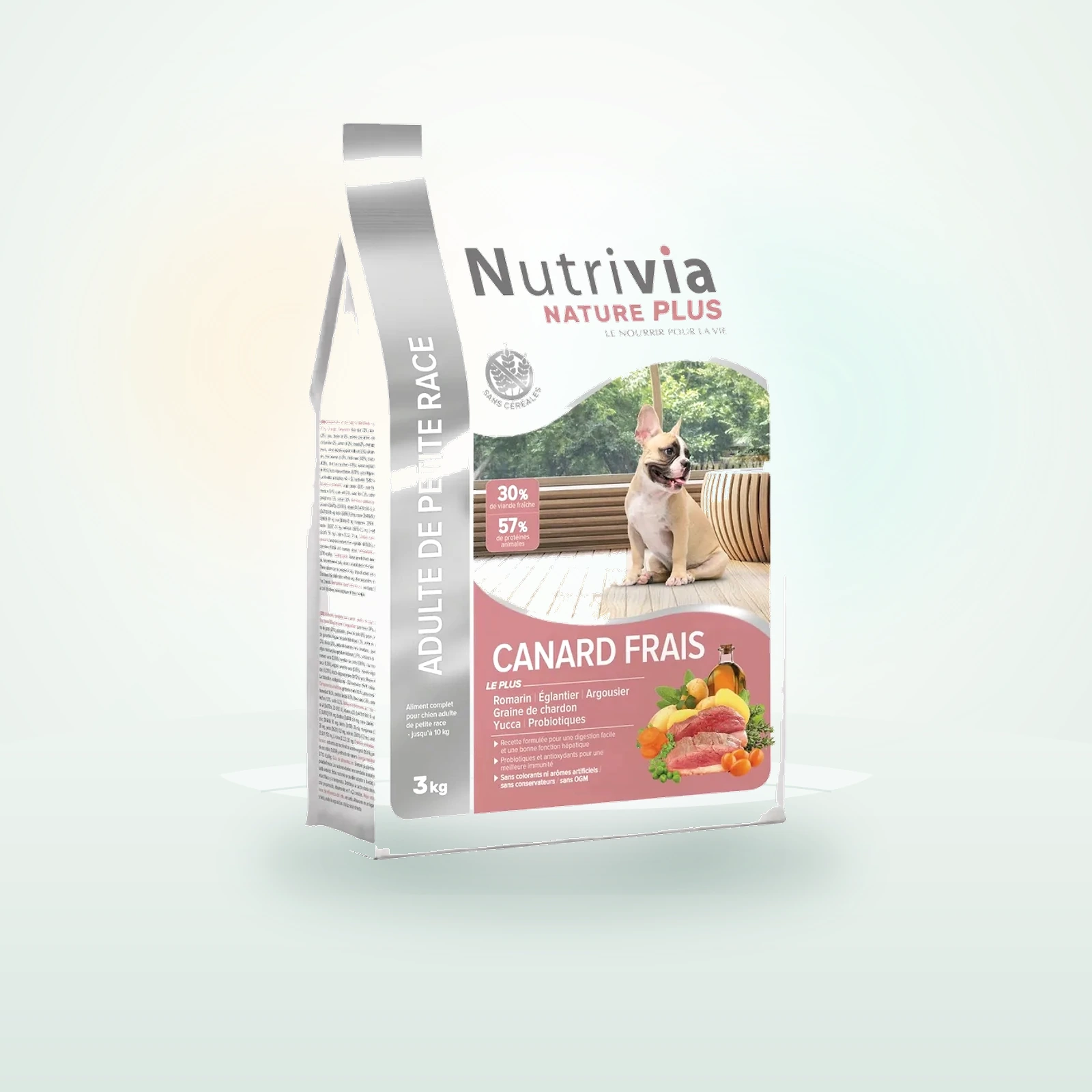 Nutrivia Nature Plus Croquettes Naturelles au Canard Frais de Petite Race