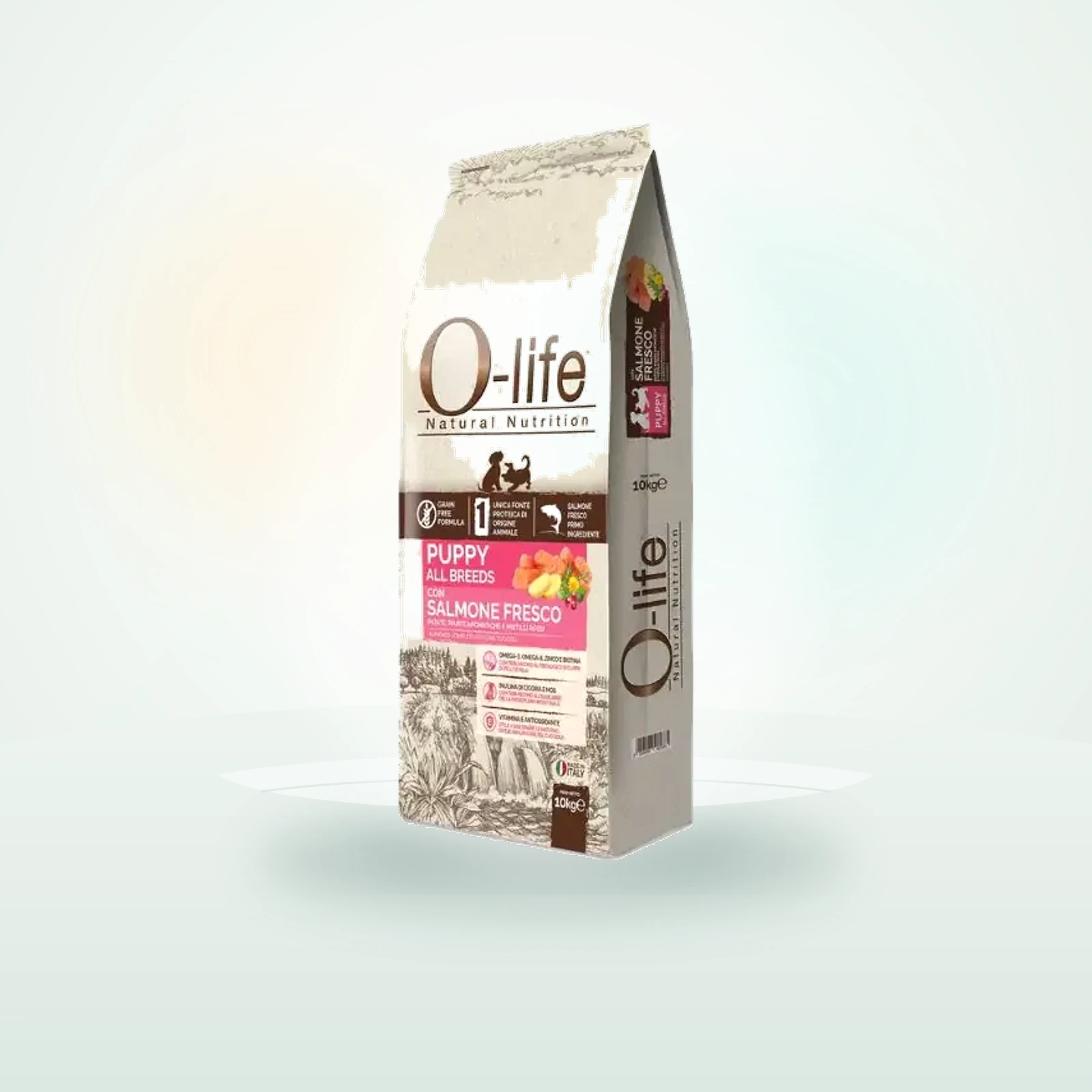 O-Life Dog Grain Free Puppy All Breeds Salmone fresco