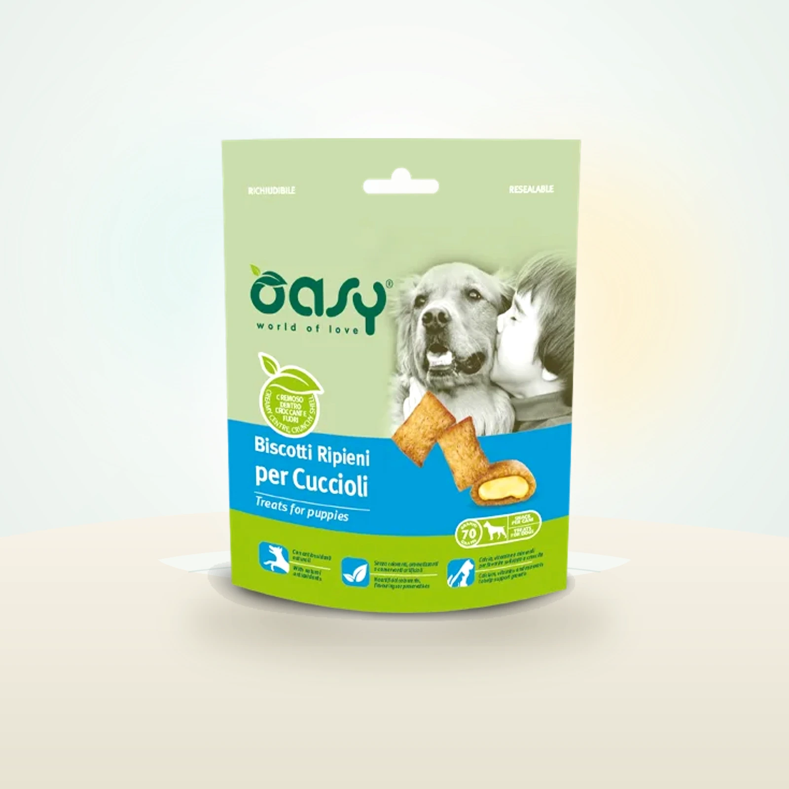 Oasy Biscotti ripieni per Cuccioli