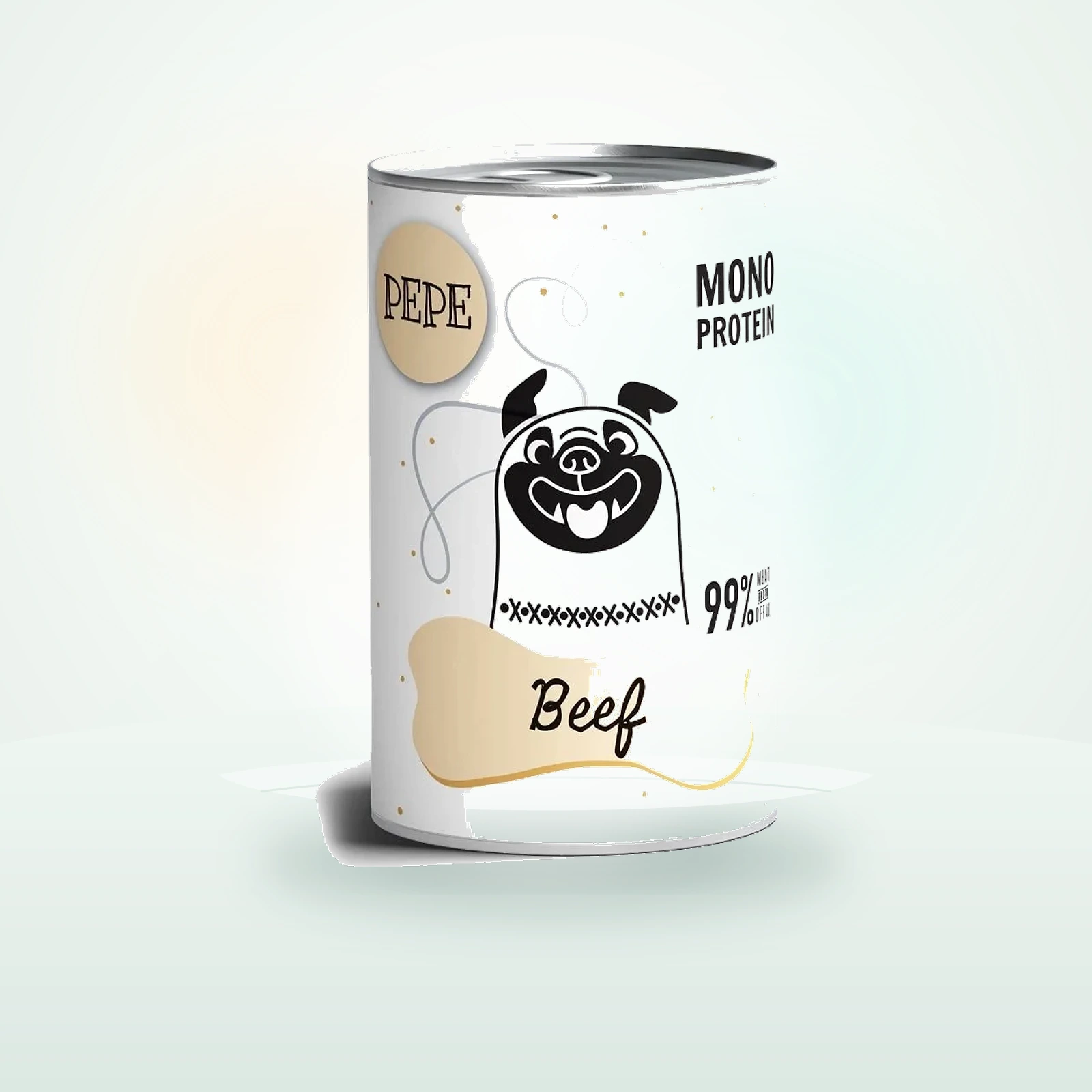 PAKA ZWIERZAKA PEPE Beef 99% (wołowina) monoproteinowa karma