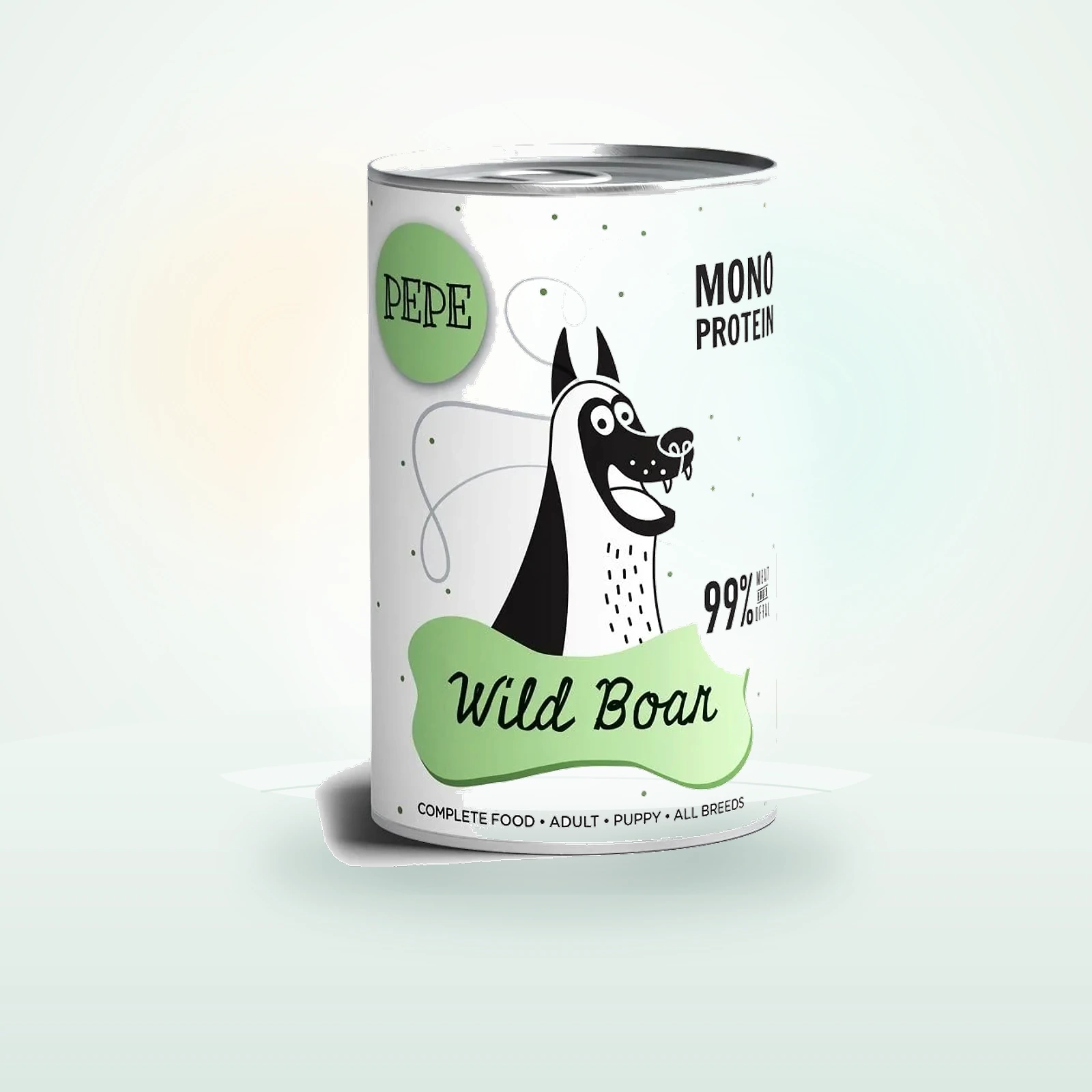 PAKA ZWIERZAKA PEPE Wild Boar 99% (dziczyzna) monoproteinowa karma