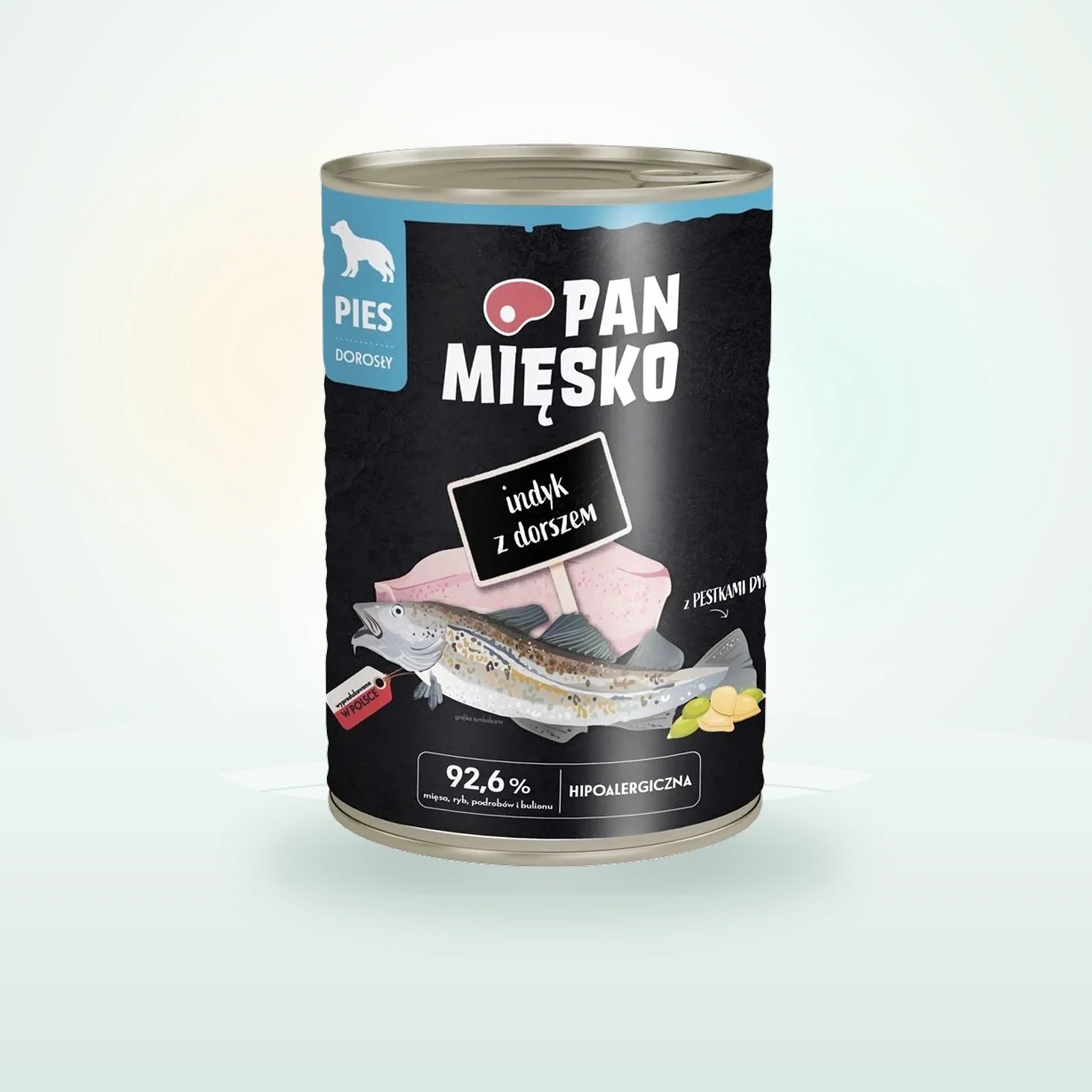 PAN MIĘSKO Indyk z dorszem mokra karma dla psów