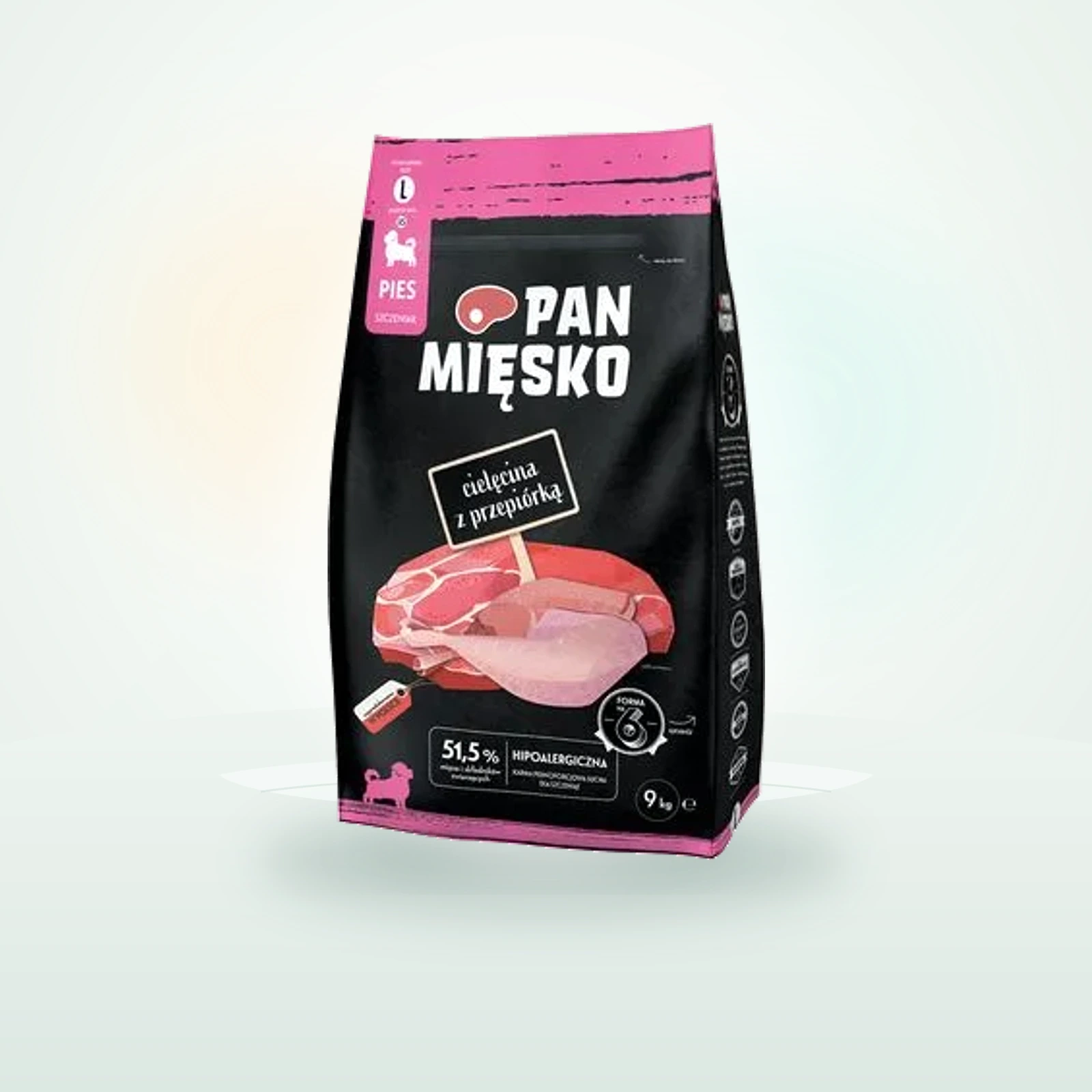 Pan Miesko Large Puppy veau, caille