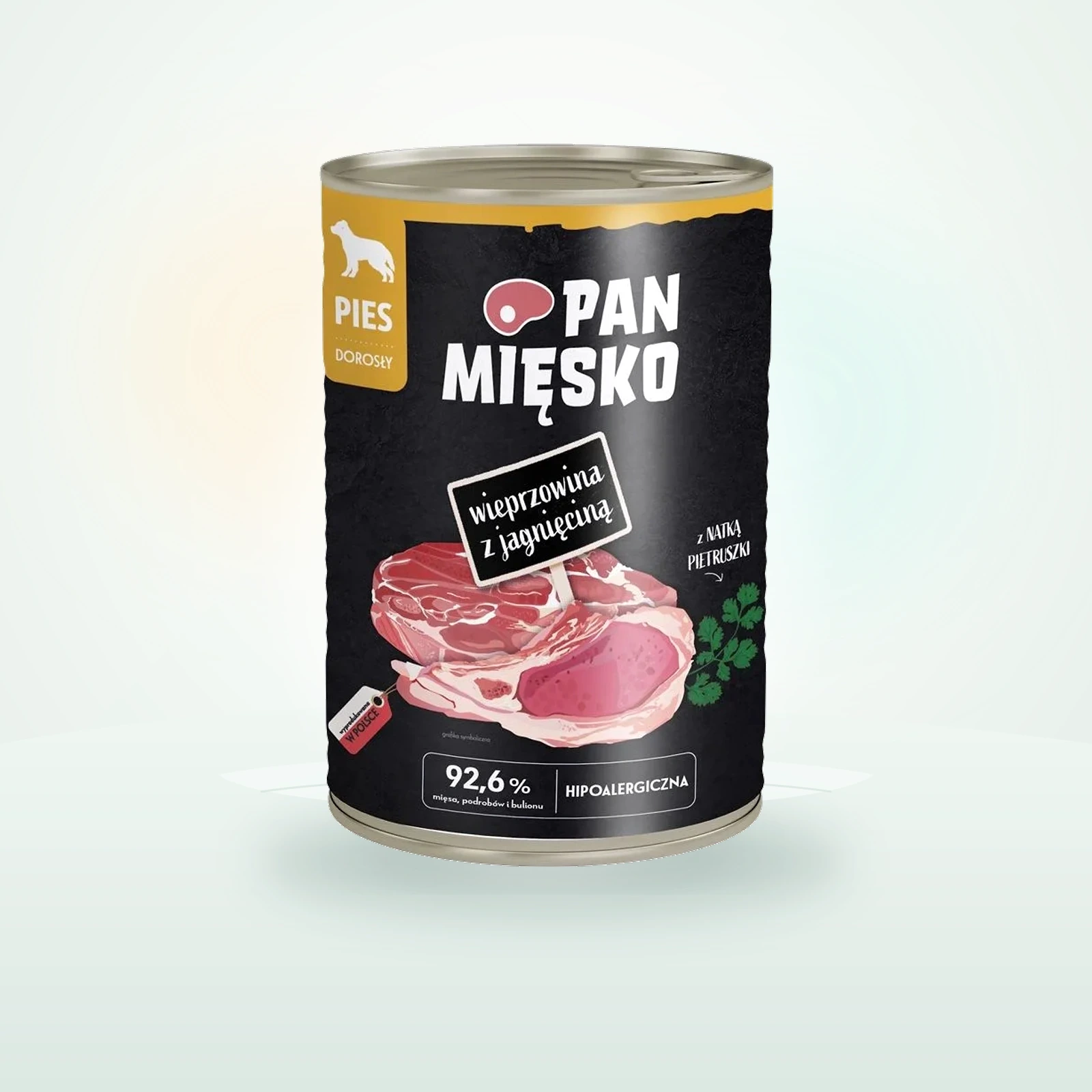 PAN MIĘSKO Wieprzowina z jagnięciną mokra karma dla psów