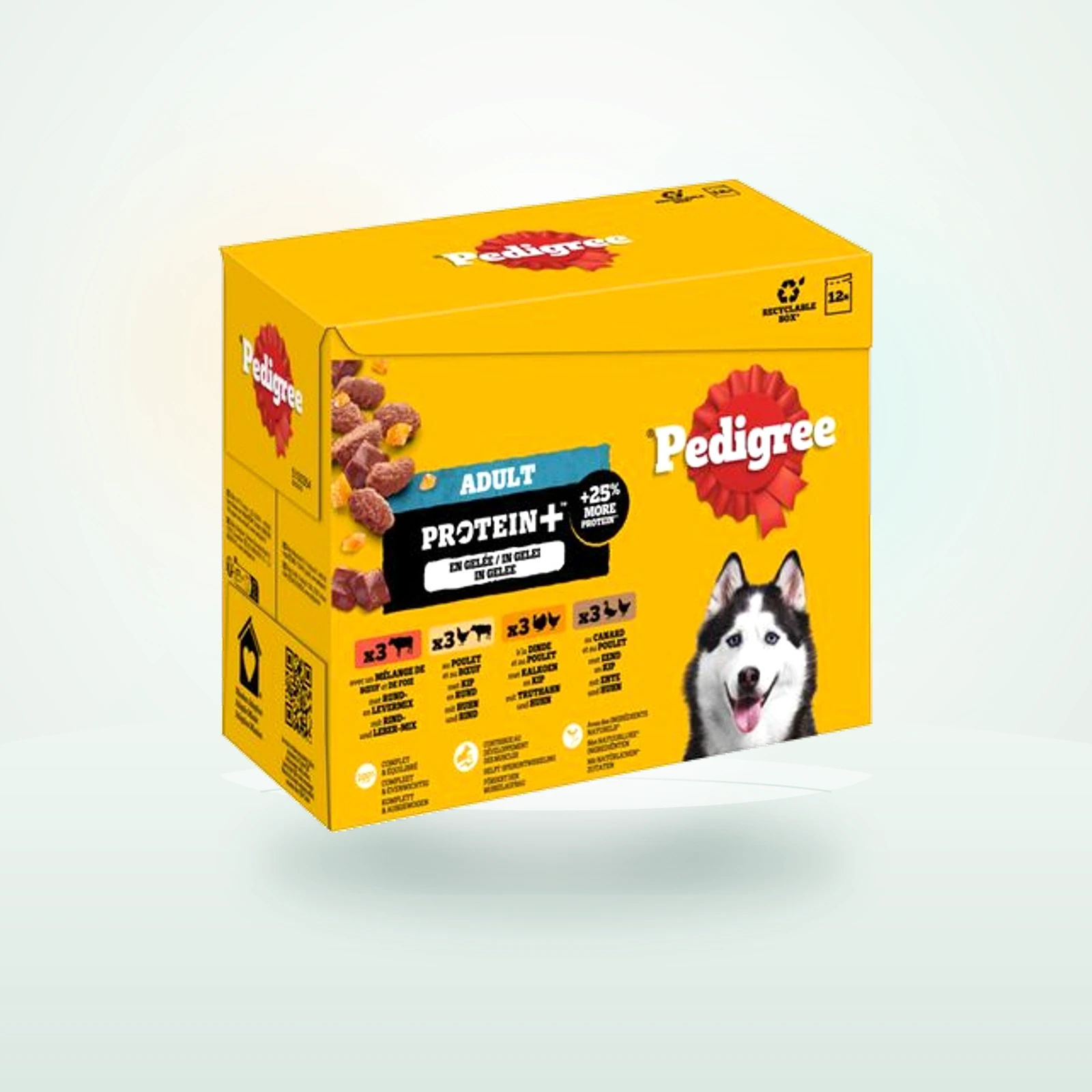 Pedigree Adult Fresh Pouch Protein Plus em geleia