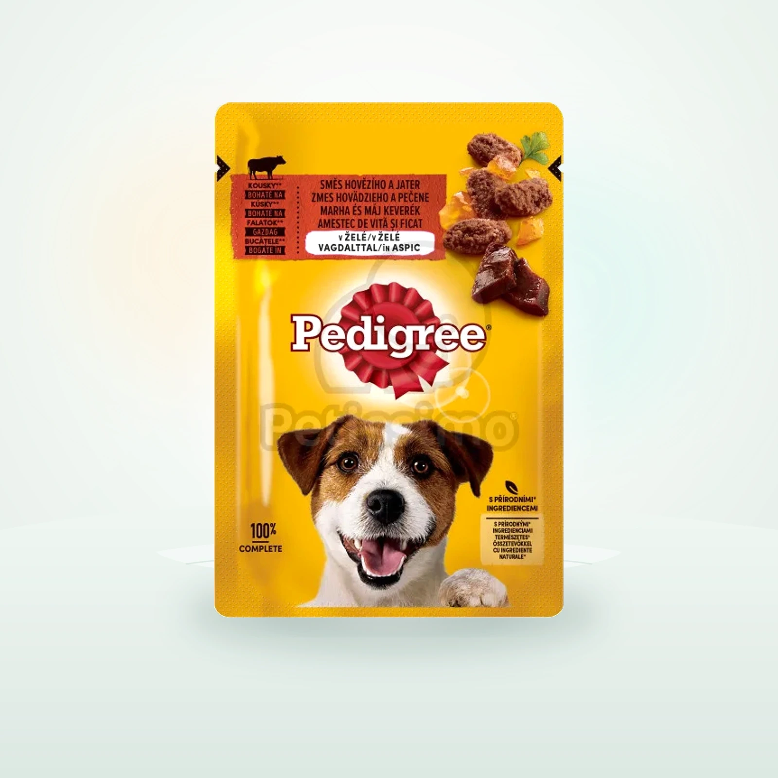 Pedigree alutasakos eledel marhával