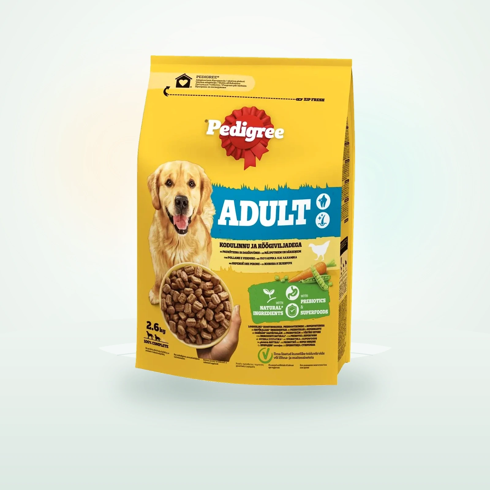 Pedigree Cibo Secco Cane Pollo e Vedure