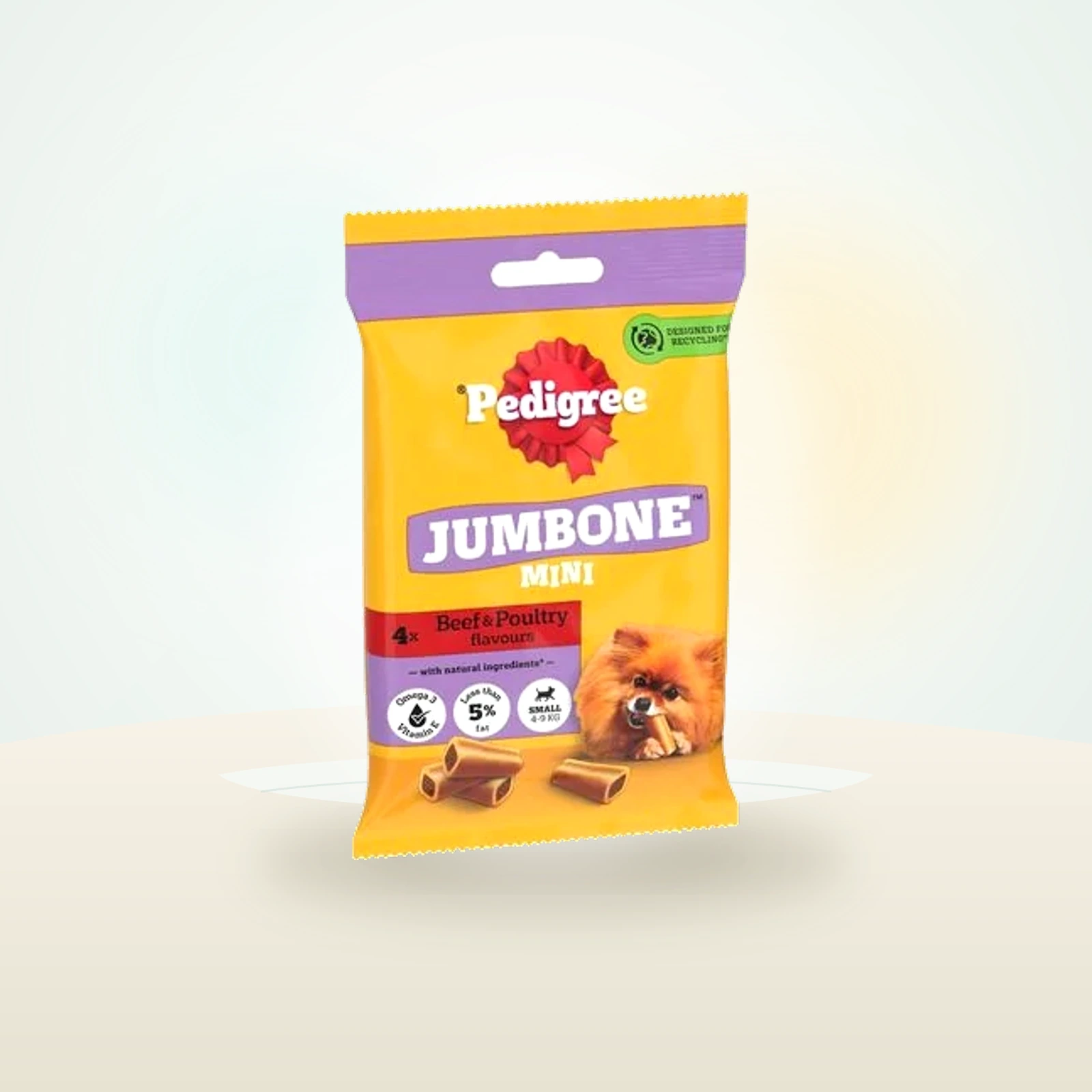 Pedigree JUMBONE™ Mini Adult Small Dog Treats Beef & Poultry