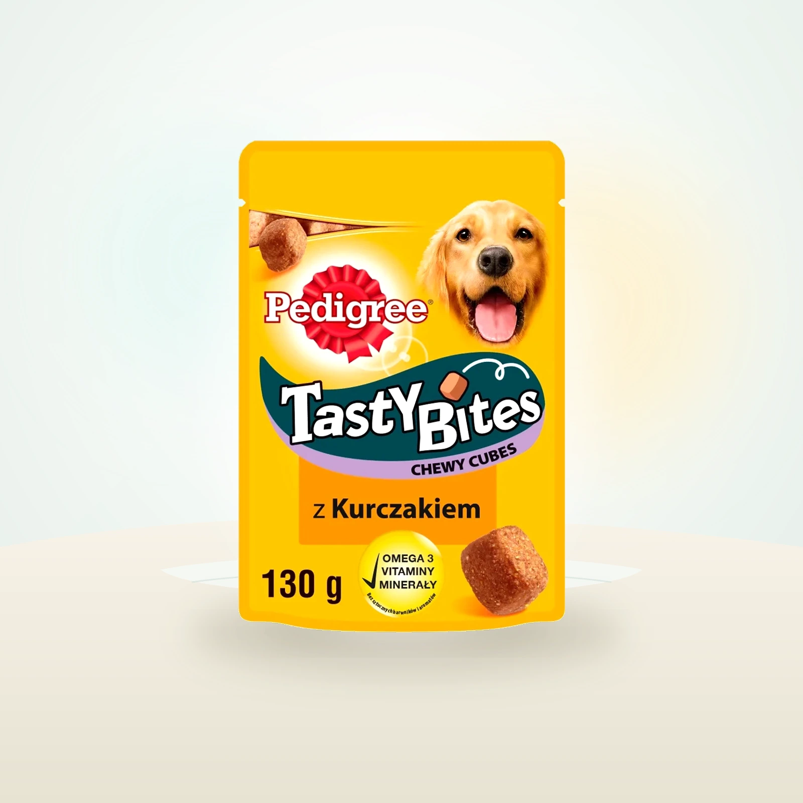 Pedigree Tasty Bites Chewy Cubes przysmak dla psów z kurczakiem