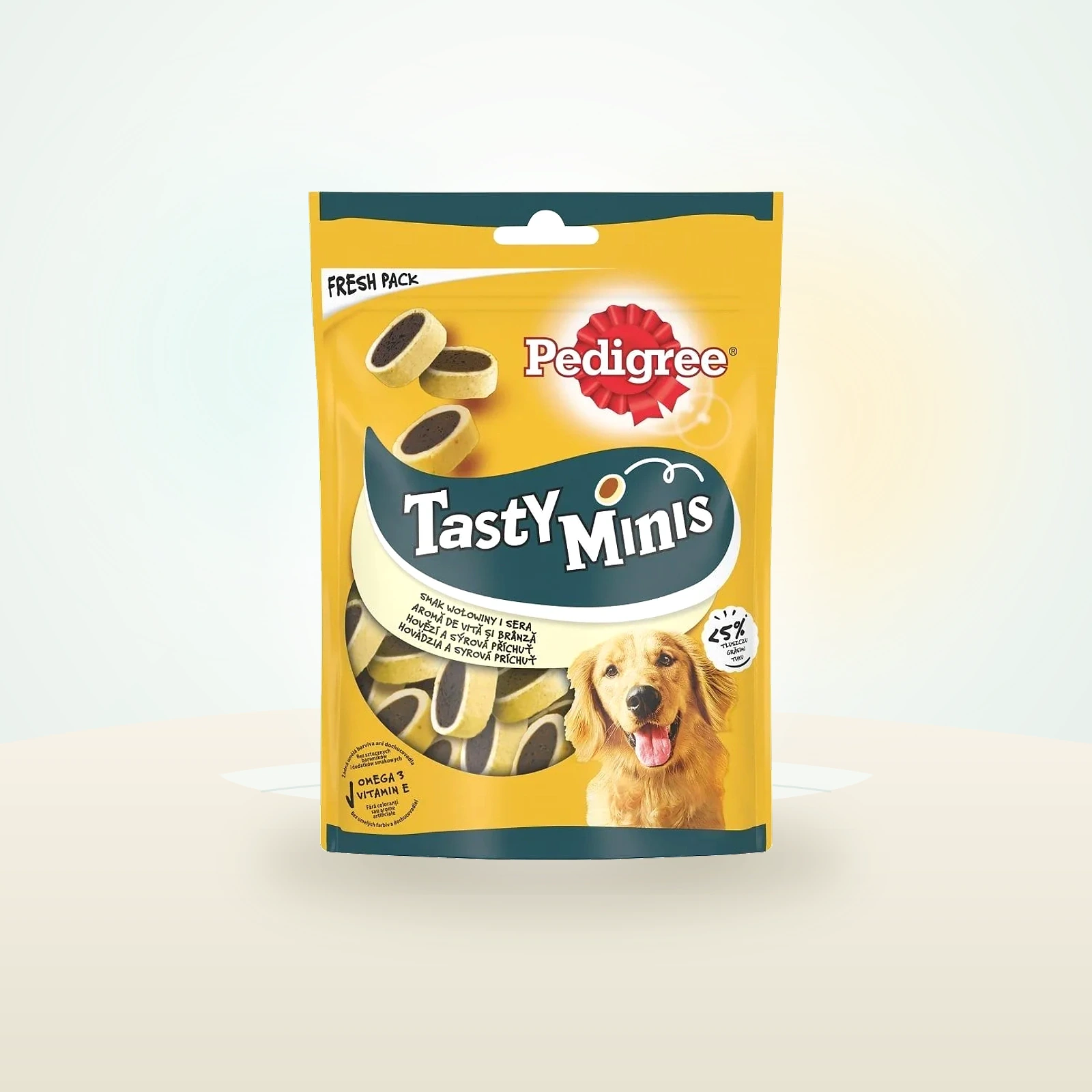 Pedigree Tasty Minis o smaku sera i wołowiny