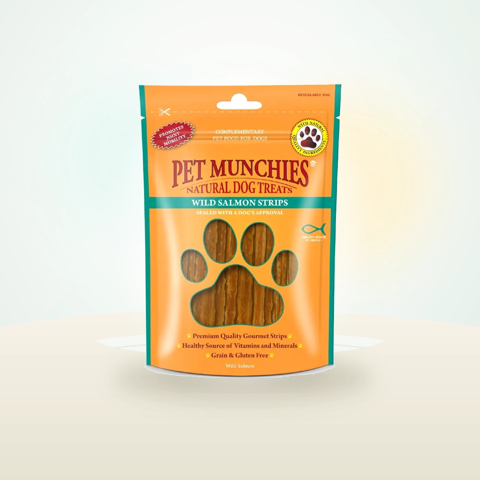 Pet Munchies Wild Salmon Strips Dog Treats