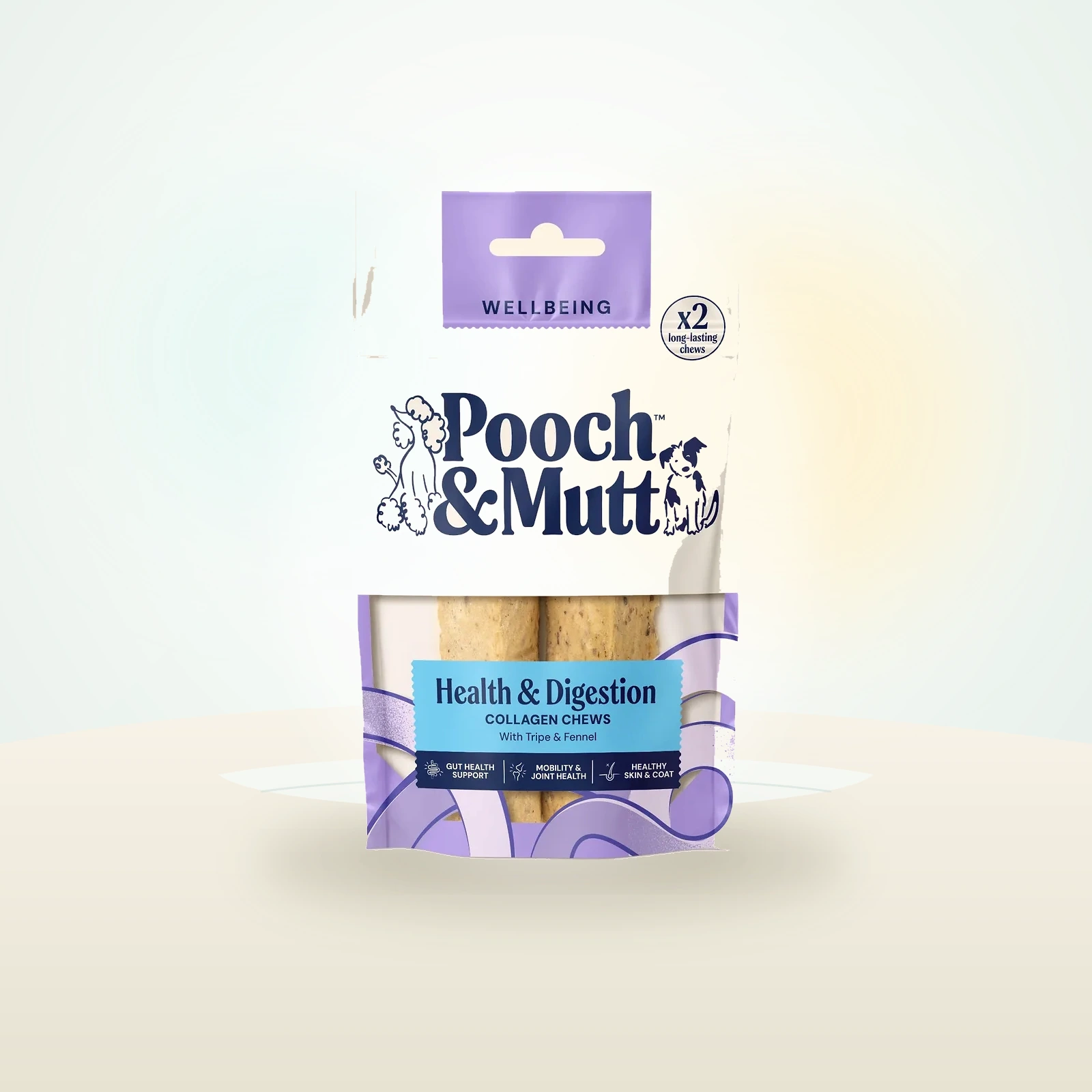 Pooch & Mutt Health & Digestion Beef Collagen Chews