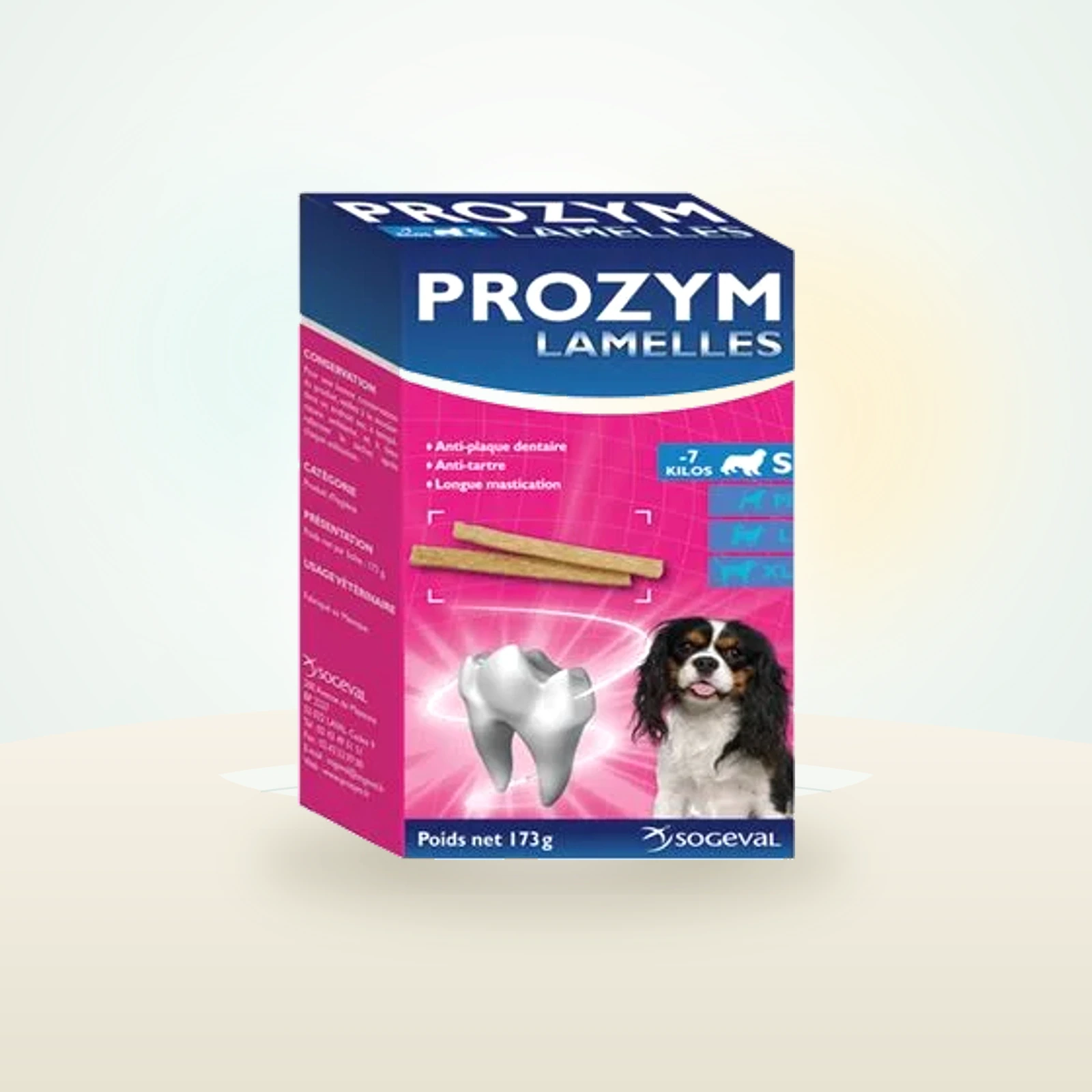 Prozym en láminas snacks dentales
